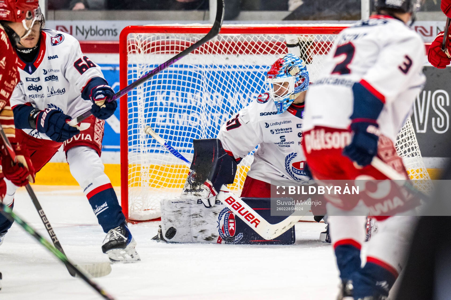 Oskarshamns målvakt Emil Vuorio