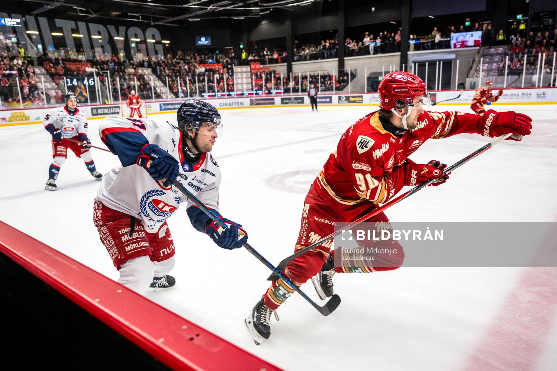 Oskarshamns Melker Eriksson och Kalmars Liam Hawel