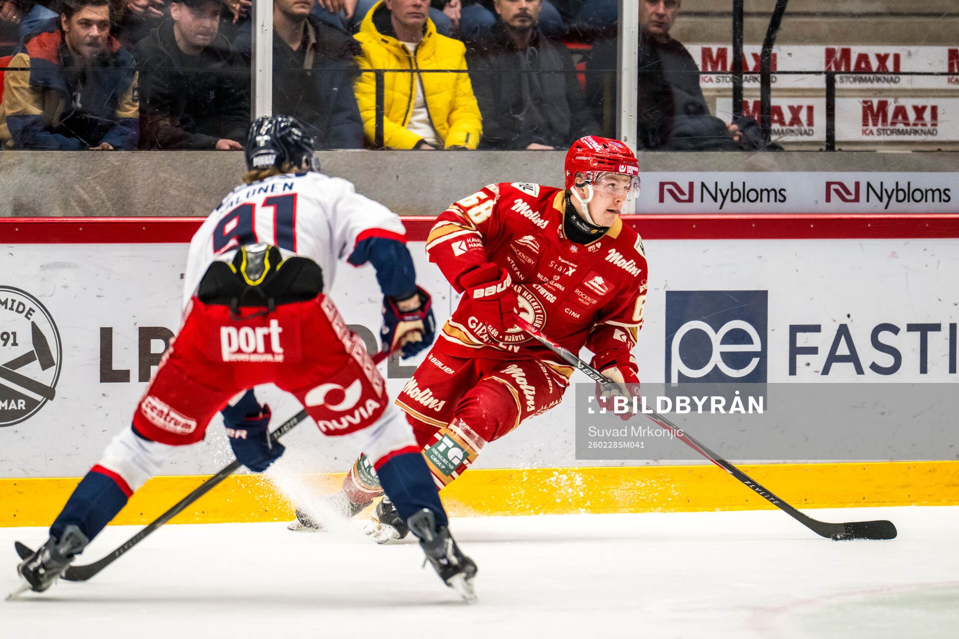 Oskarshamns Samuel Salonen och Kalmars Eddie Levin