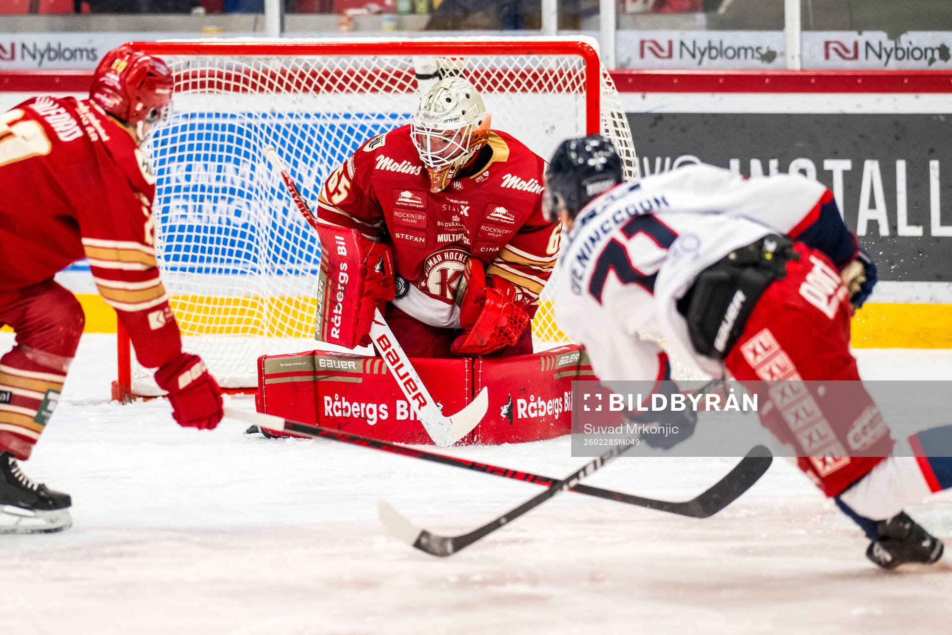 Kalmars målvakt Jacob Crespin och Oskarshamns Filip