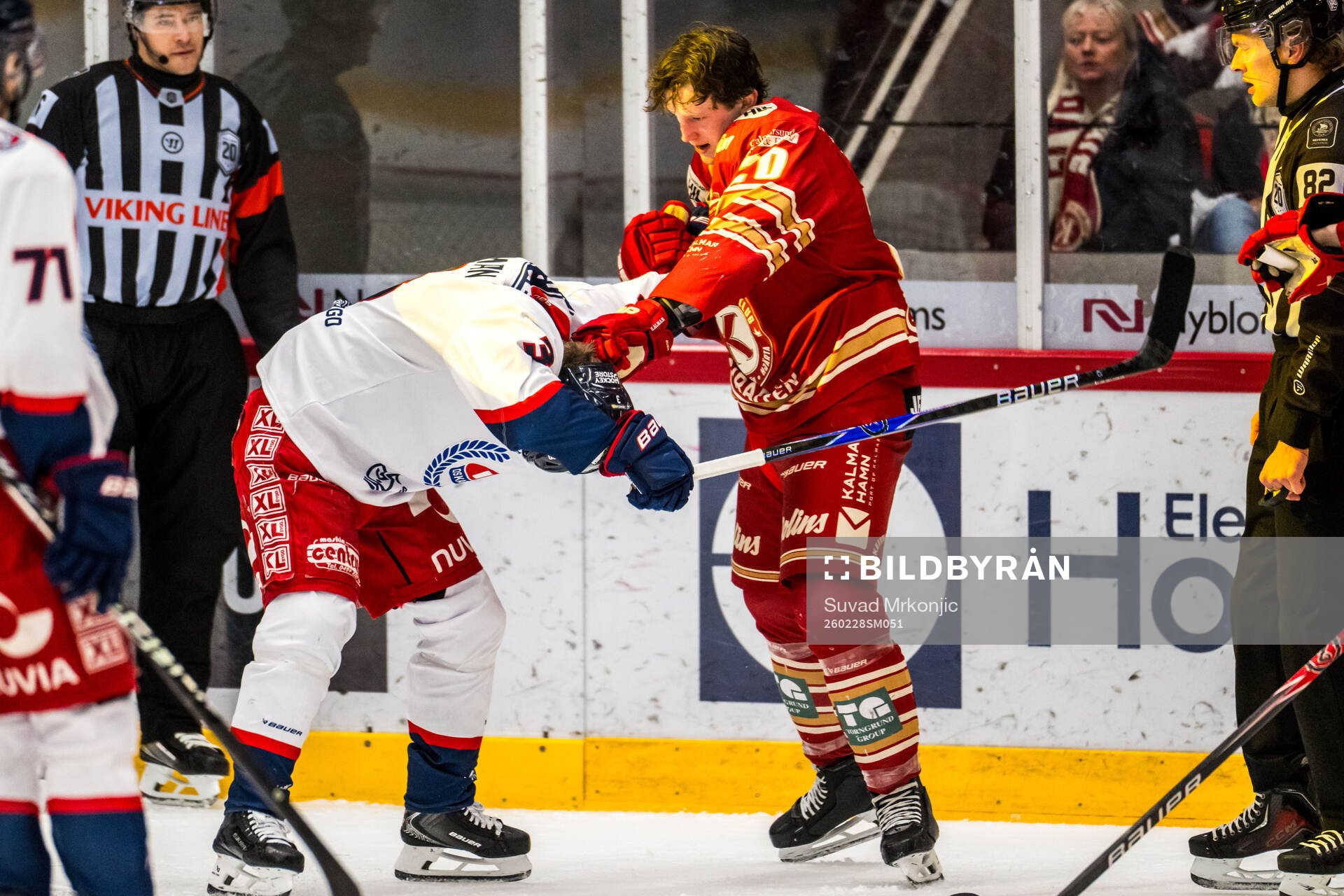 Oskarshamns Ludvig Östman och Kalmars Scott Walford