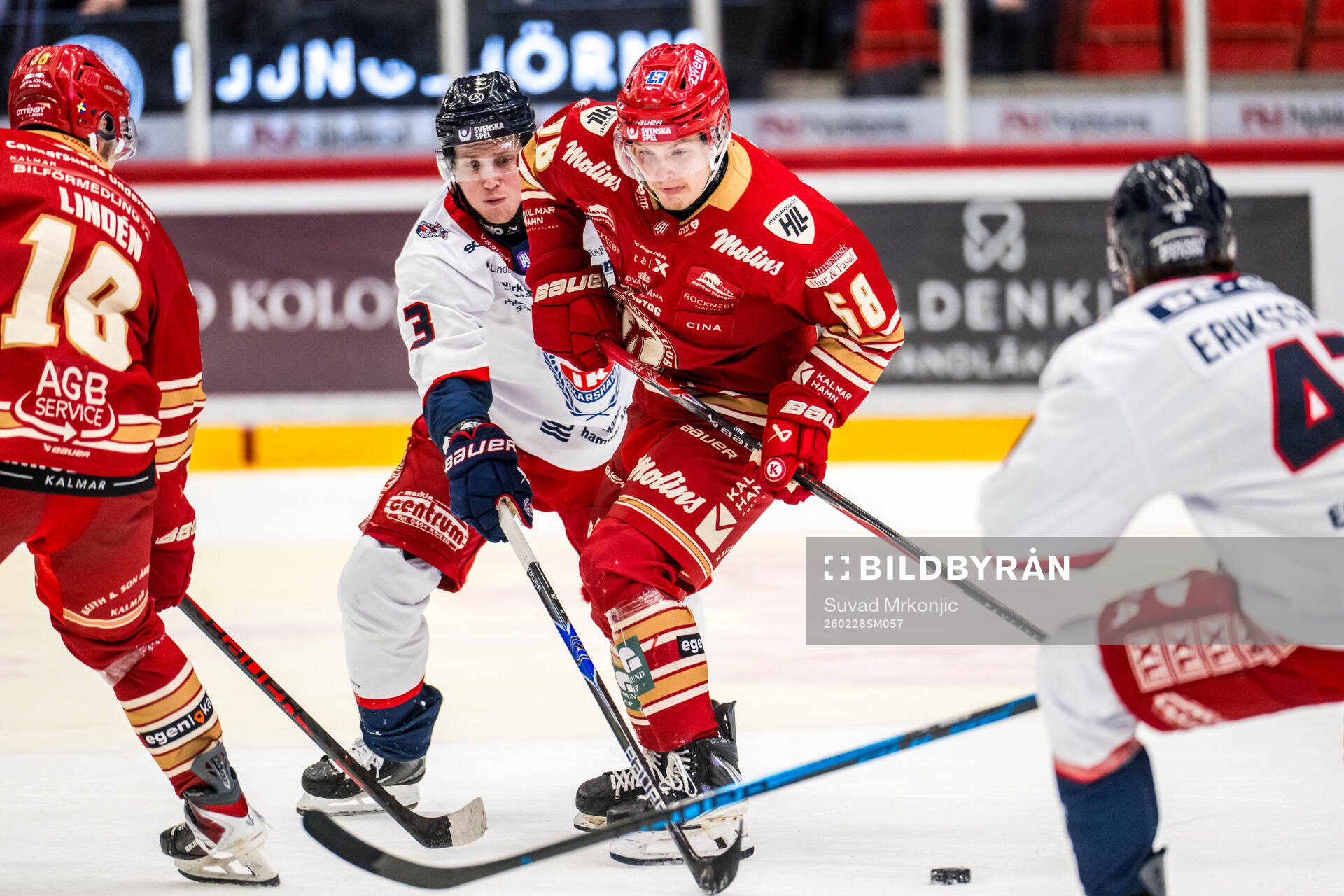 Oskarshamns Ludvig Östman och Kalmars Eddie Levin