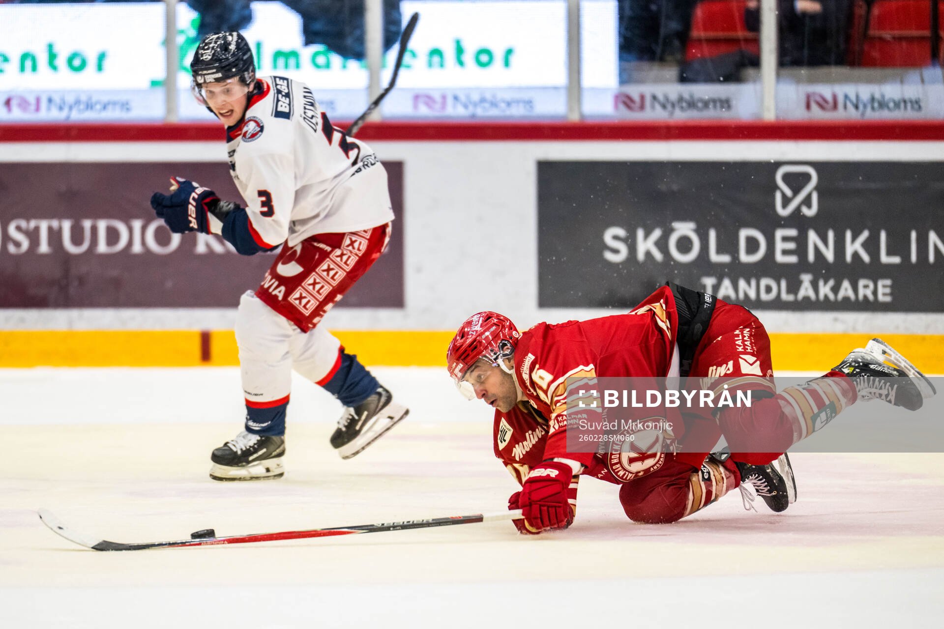 Oskarshamns Ludvig Östman och Kalmars Giorgio Estephan