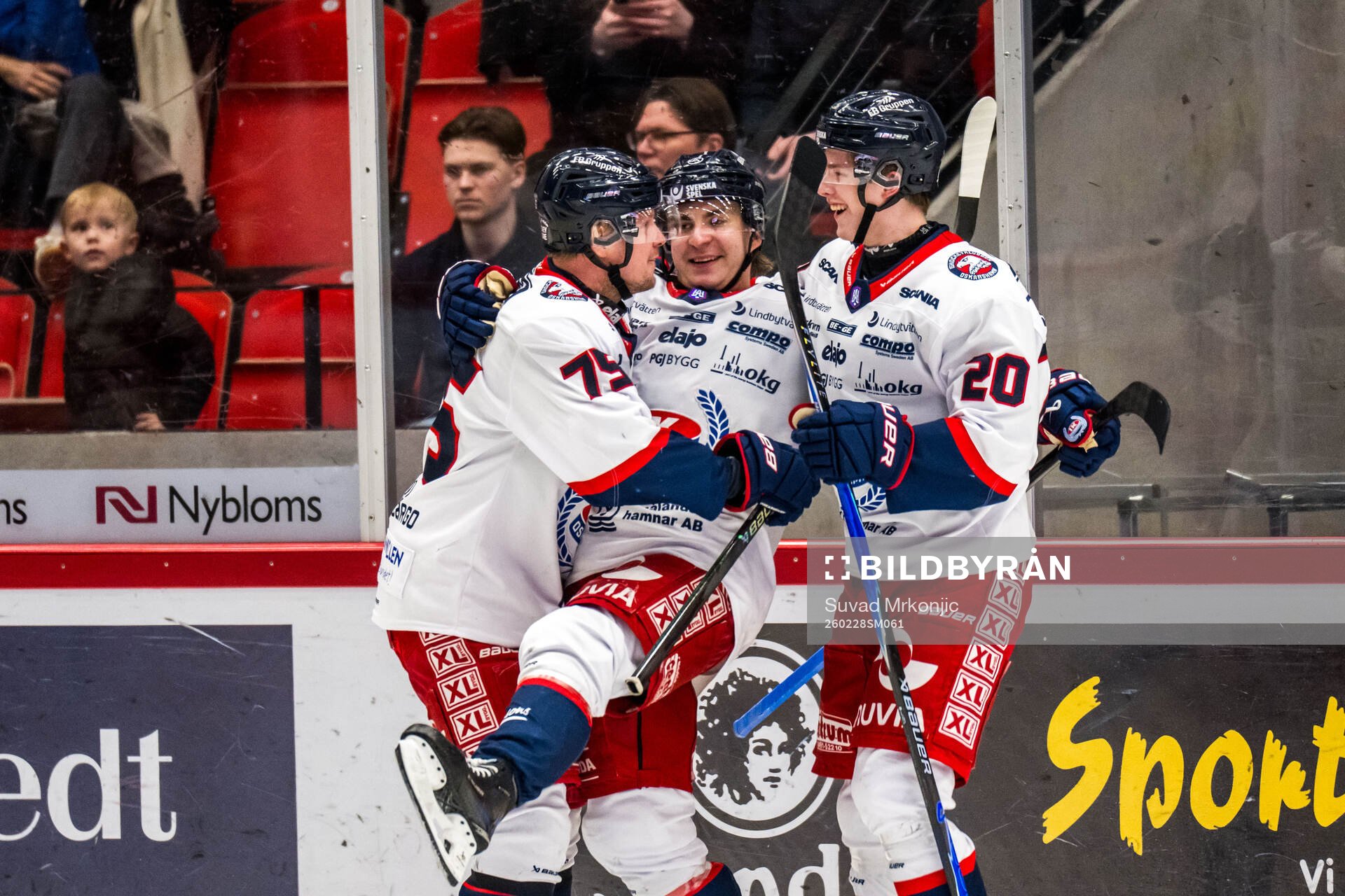 Oskarshamns Joni Ikonen jublar
