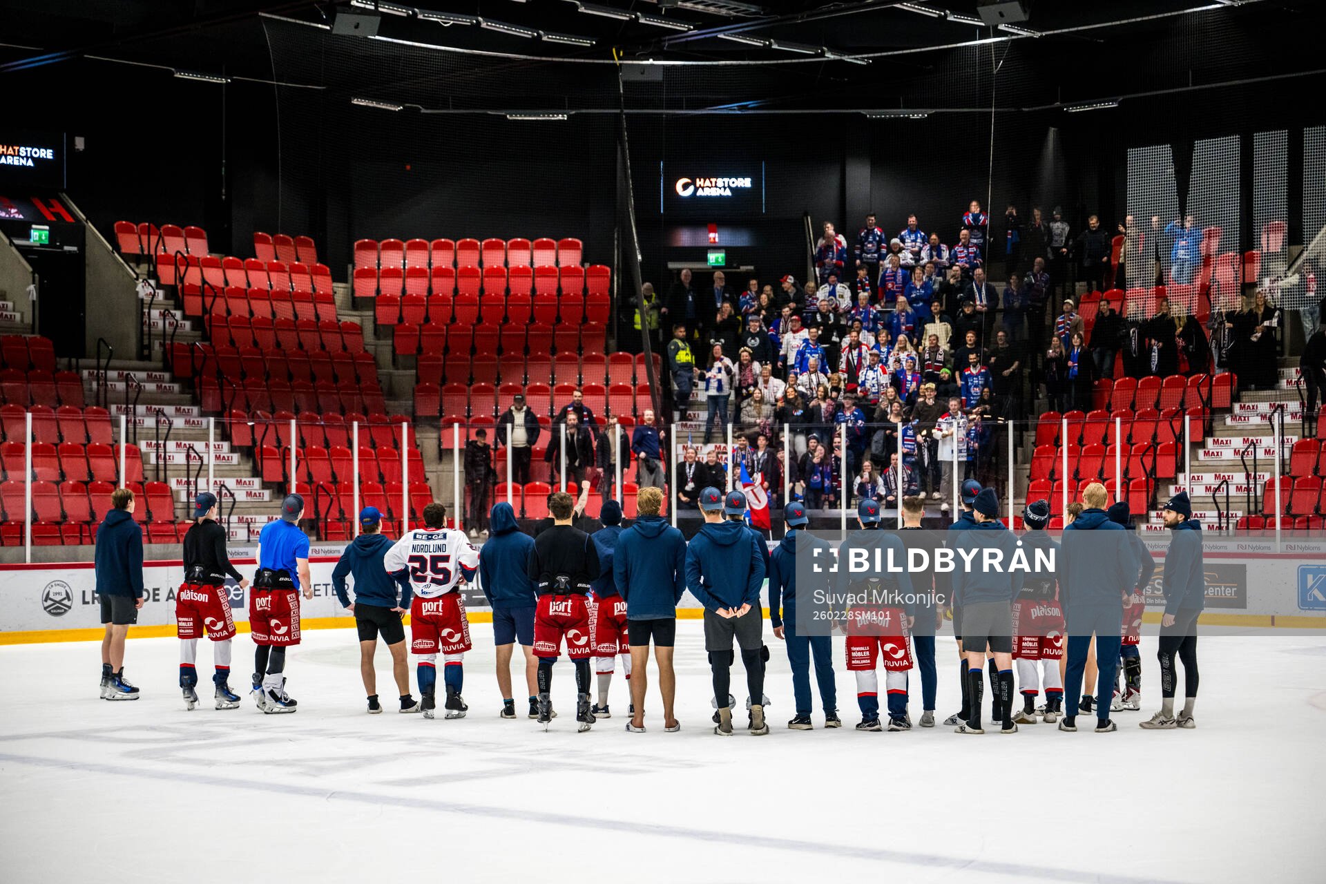 Oskarshamns spelare jublar