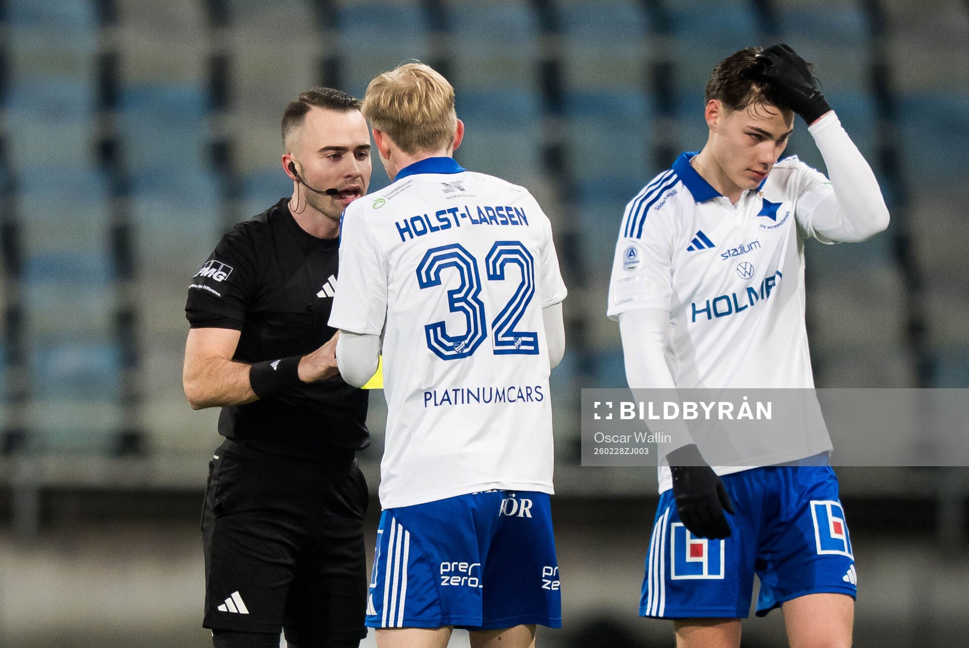 Domare Jasmin Svraka och IFK Norrköpings Fabian