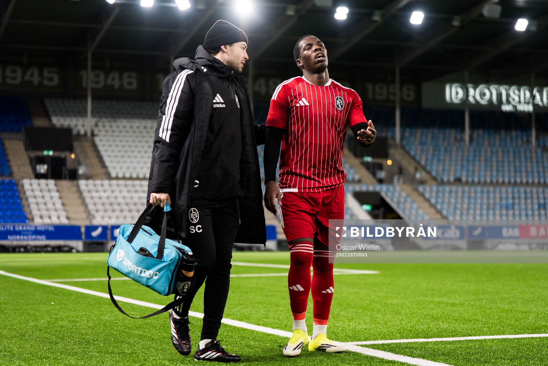 Landskronas Xavier Odhiambo utgår skadad