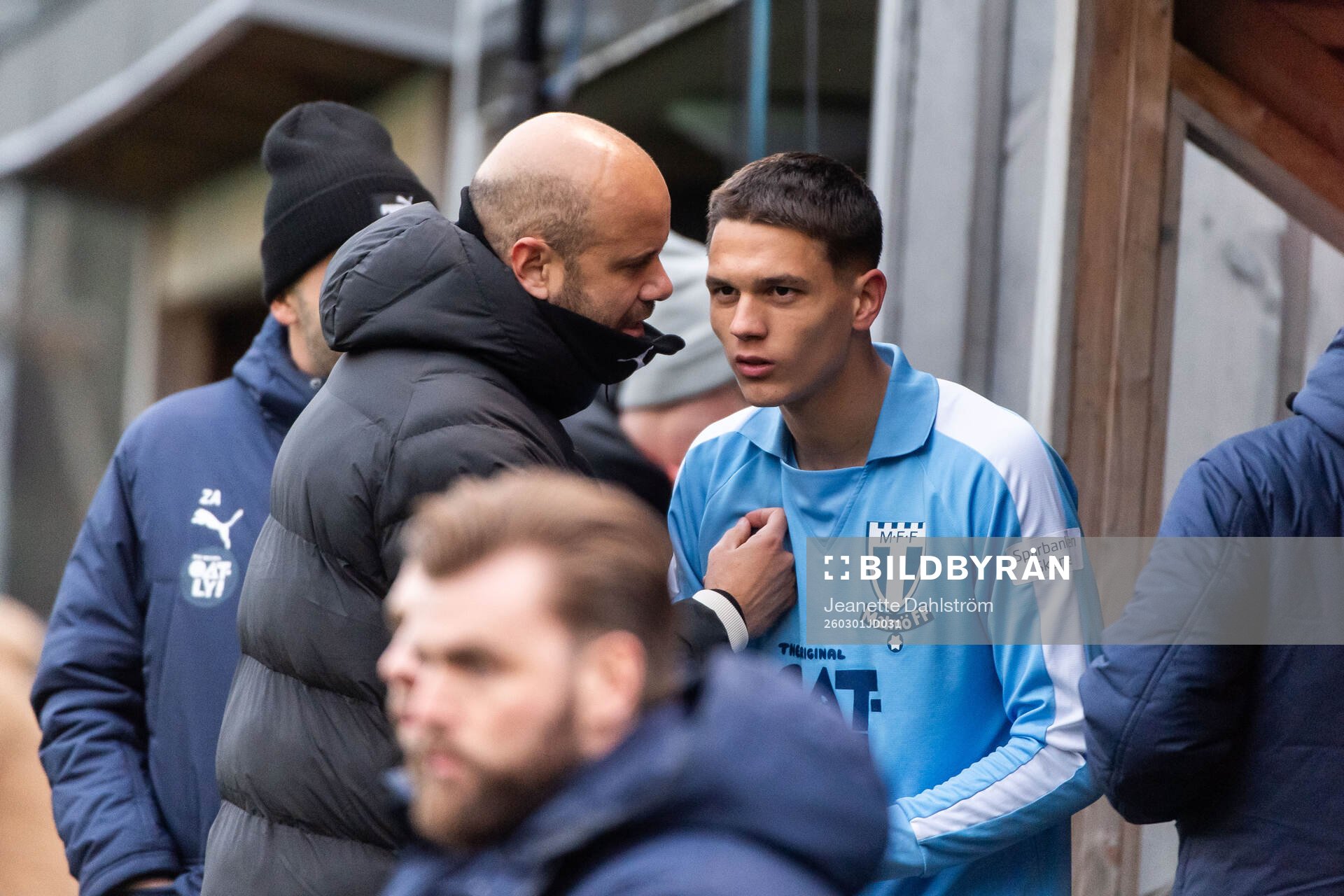 Malmö FFs huvudtränare Miguel Angel Ramirez och Jovan
