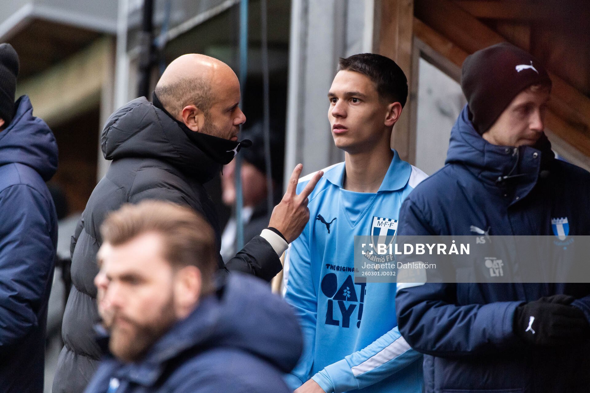 Malmö FFs huvudtränare Miguel Angel Ramirez och Jovan