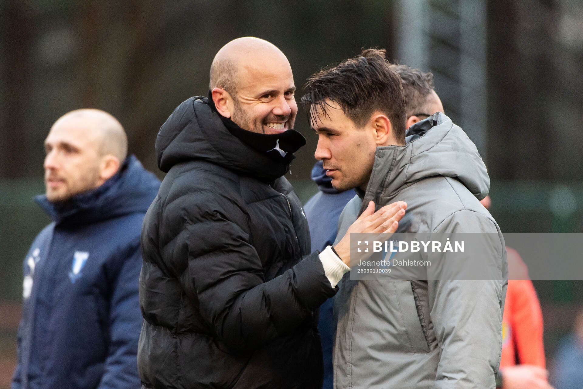 Malmö FFs huvudtränare Miguel Angel Ramirez och Yanis