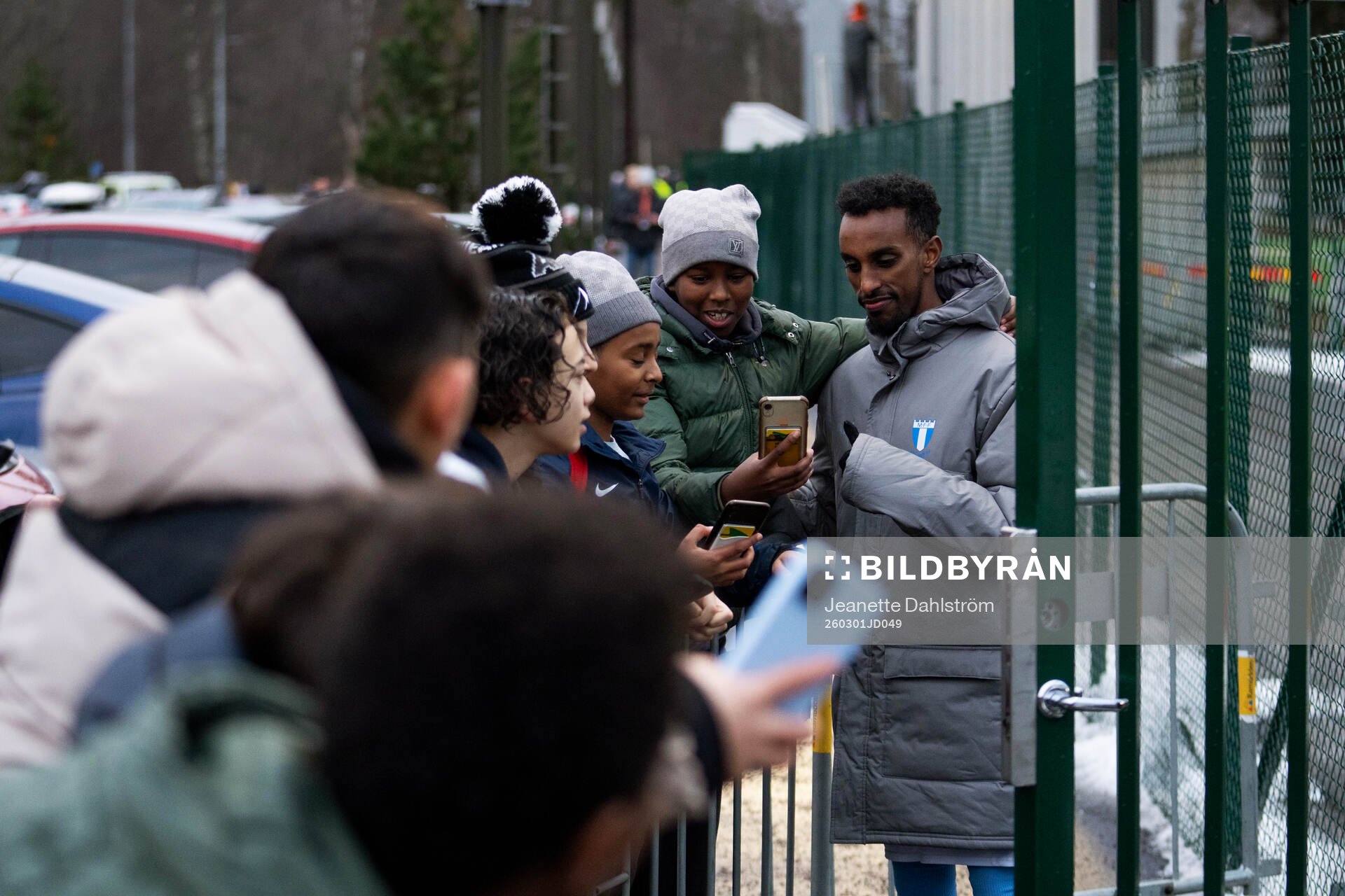 Malmö FFs Taha Ali med supportar