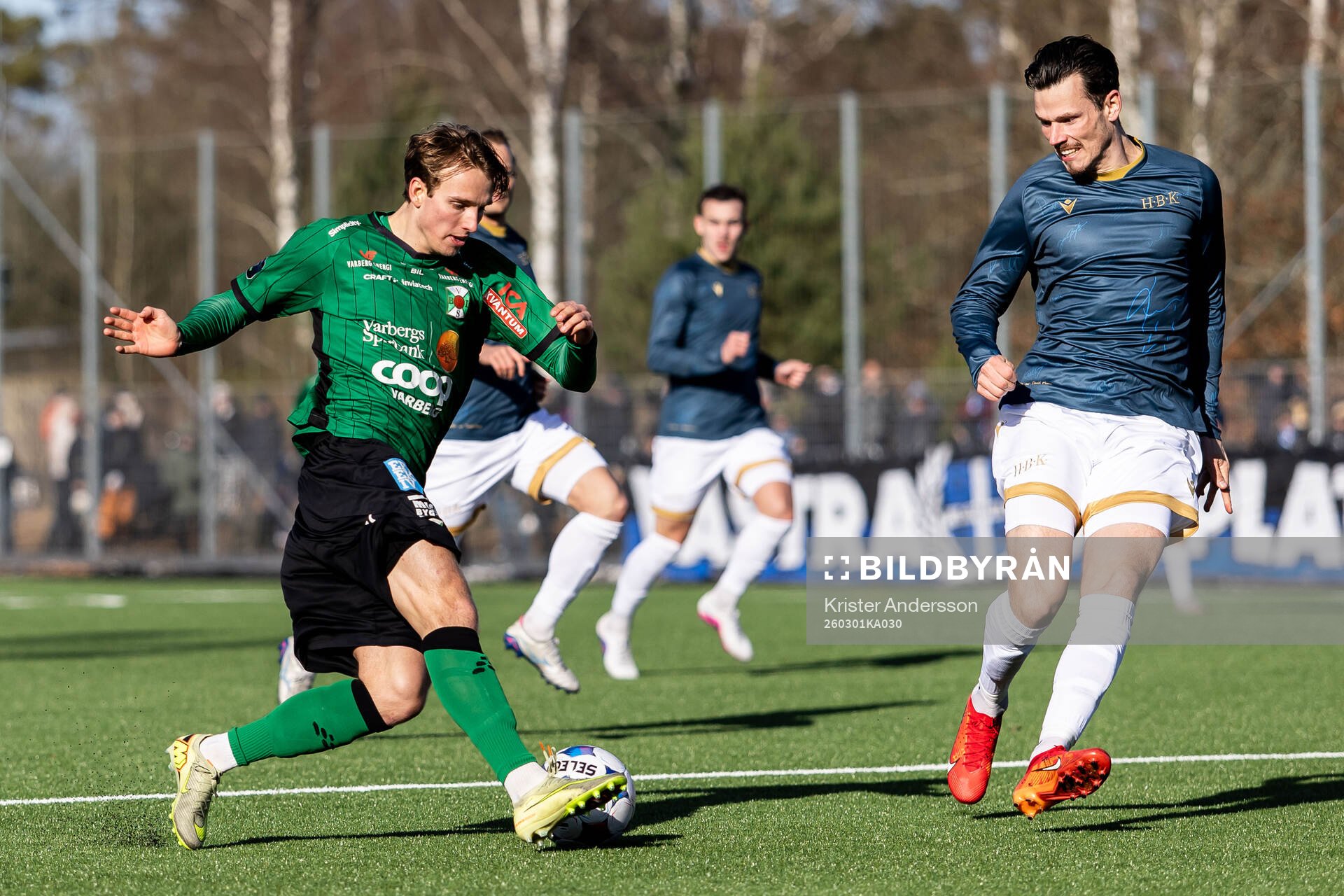 Varbergs Jonathan Nilsson och Halmstads Pascal Gregor