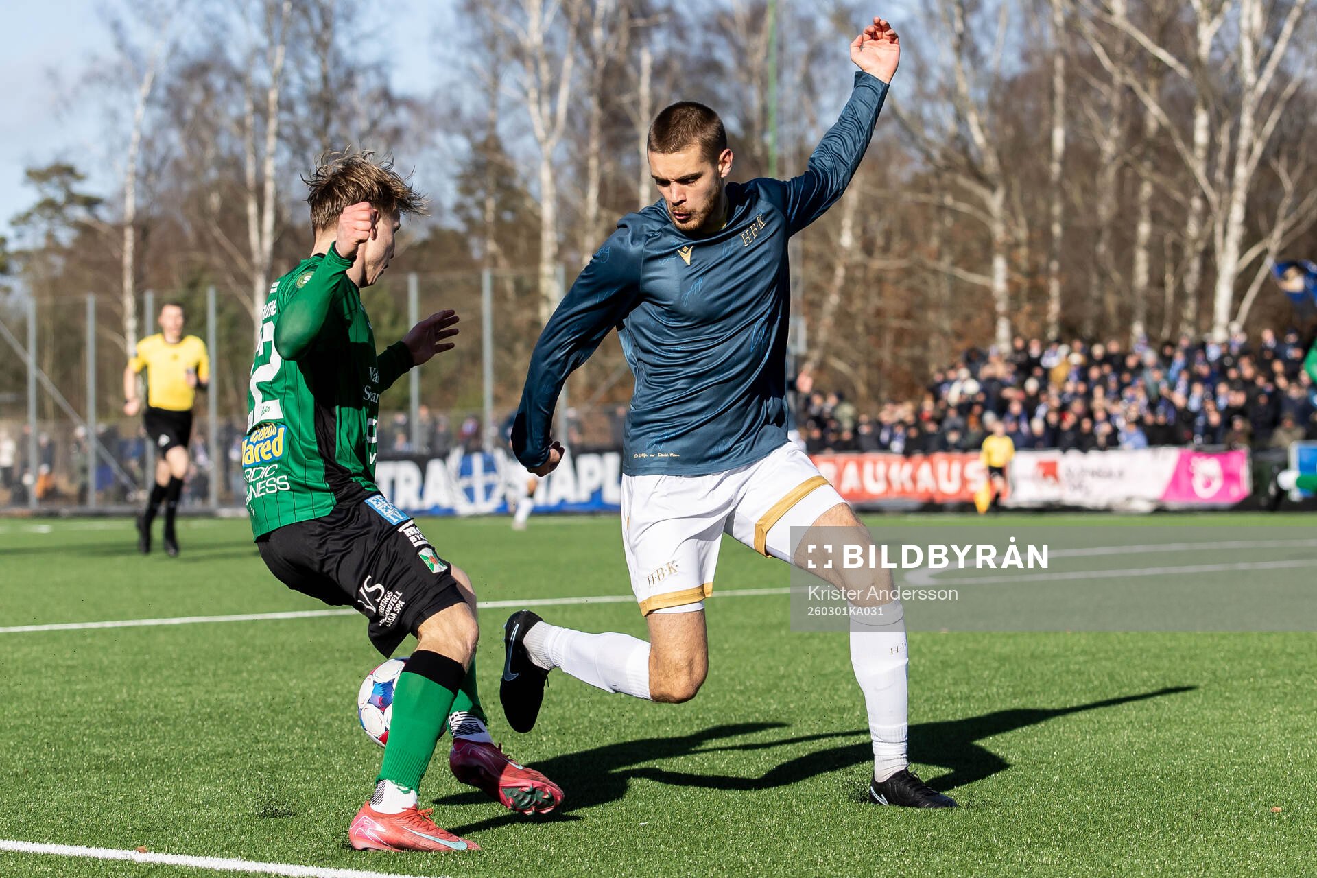 Varbergs Axel Vidjeskog och Halmstads Erko Tougjas