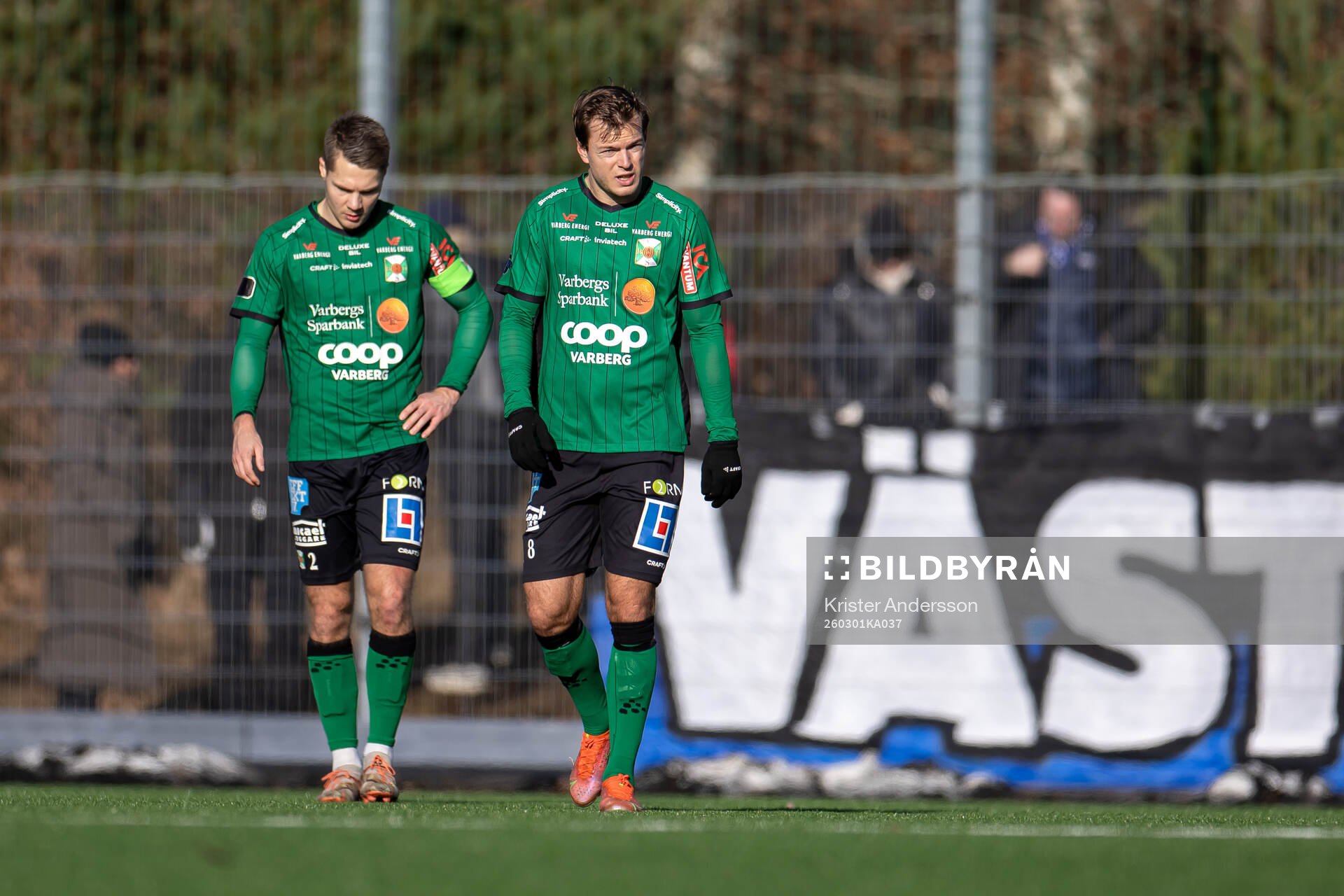 Varbergs Gustav Broman och Albin Winbo deppar