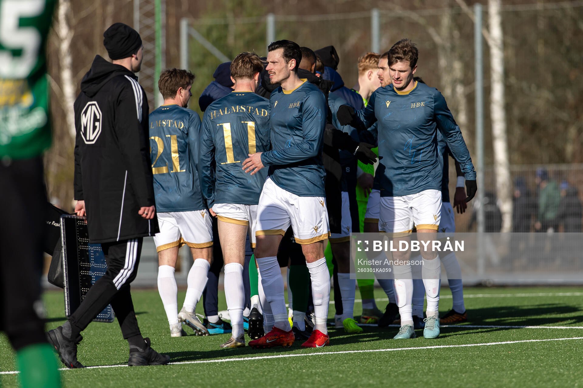 Halmstads spelare jublar