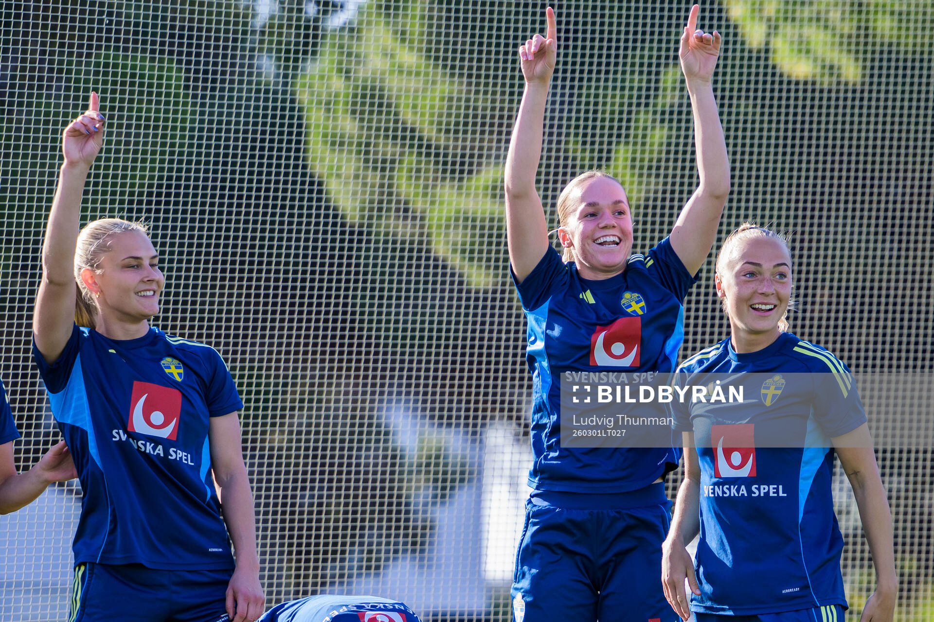 Amanda Nildén, Hanna Lundkvist and Hanna Bennison at a