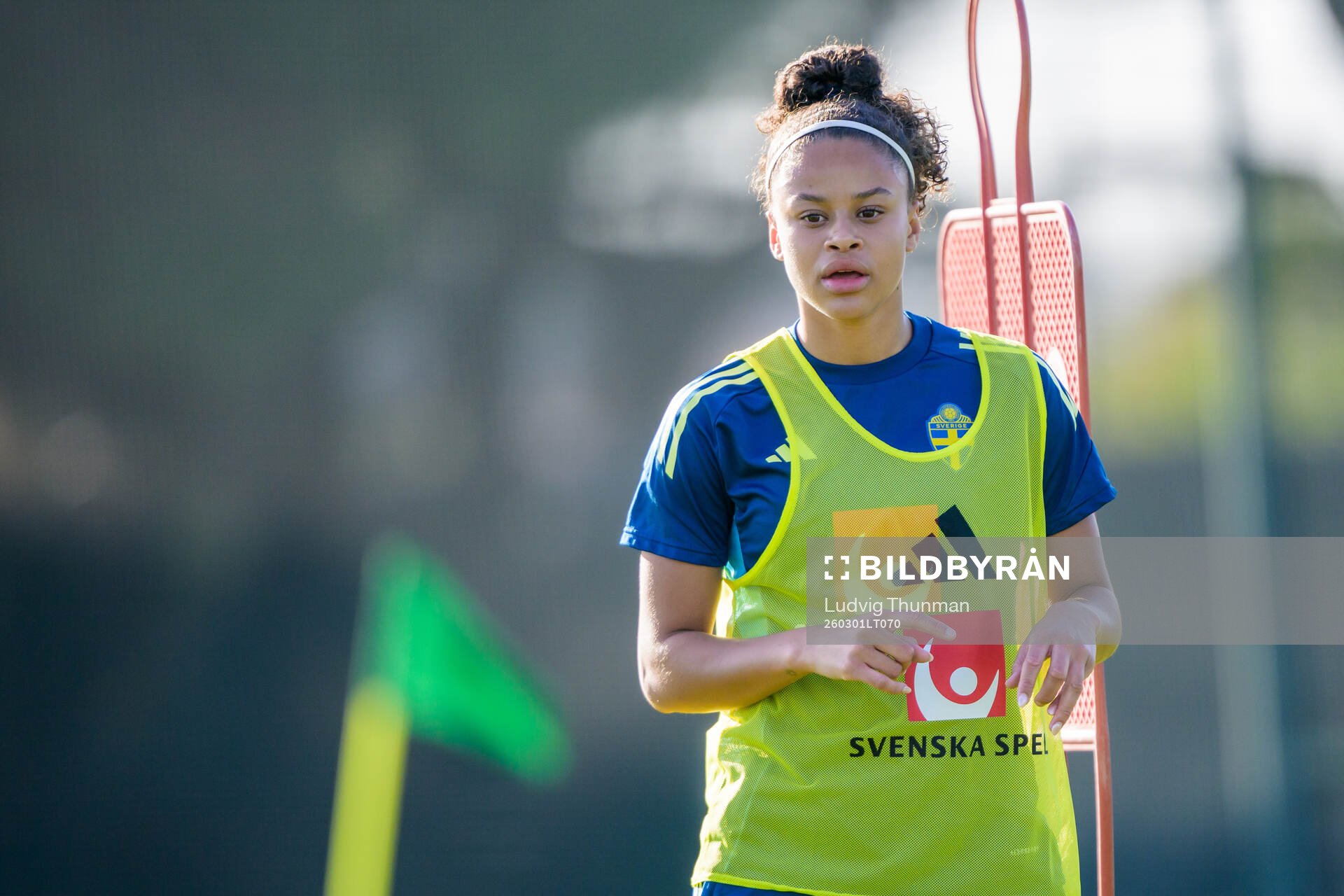 Felicia Schröder at a training session with the women's
