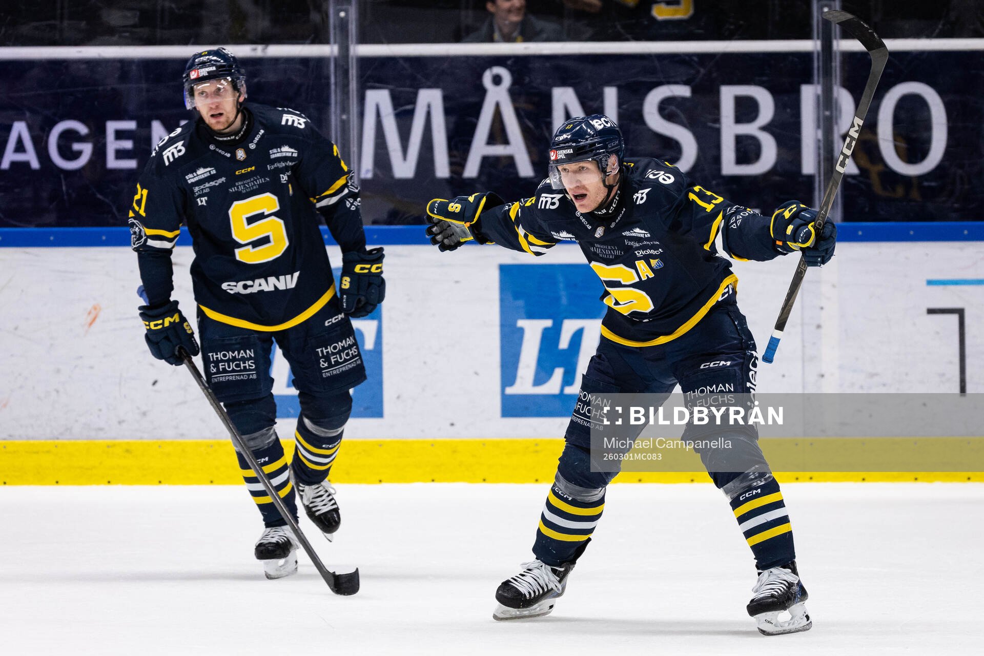 Södertäljes Henrik Eriksson jublar