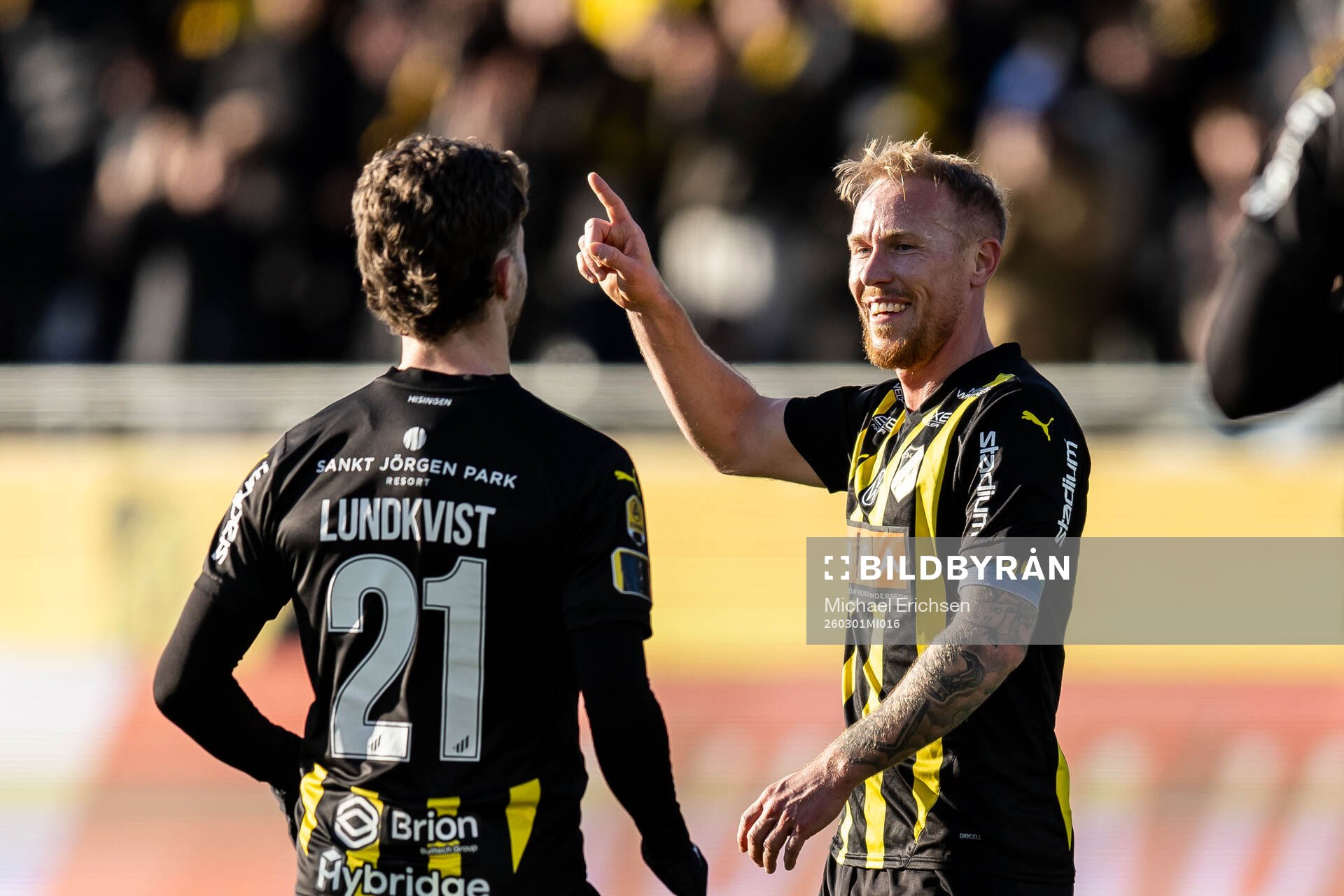 Häckens Mikkel Rygaard Jensen jublar