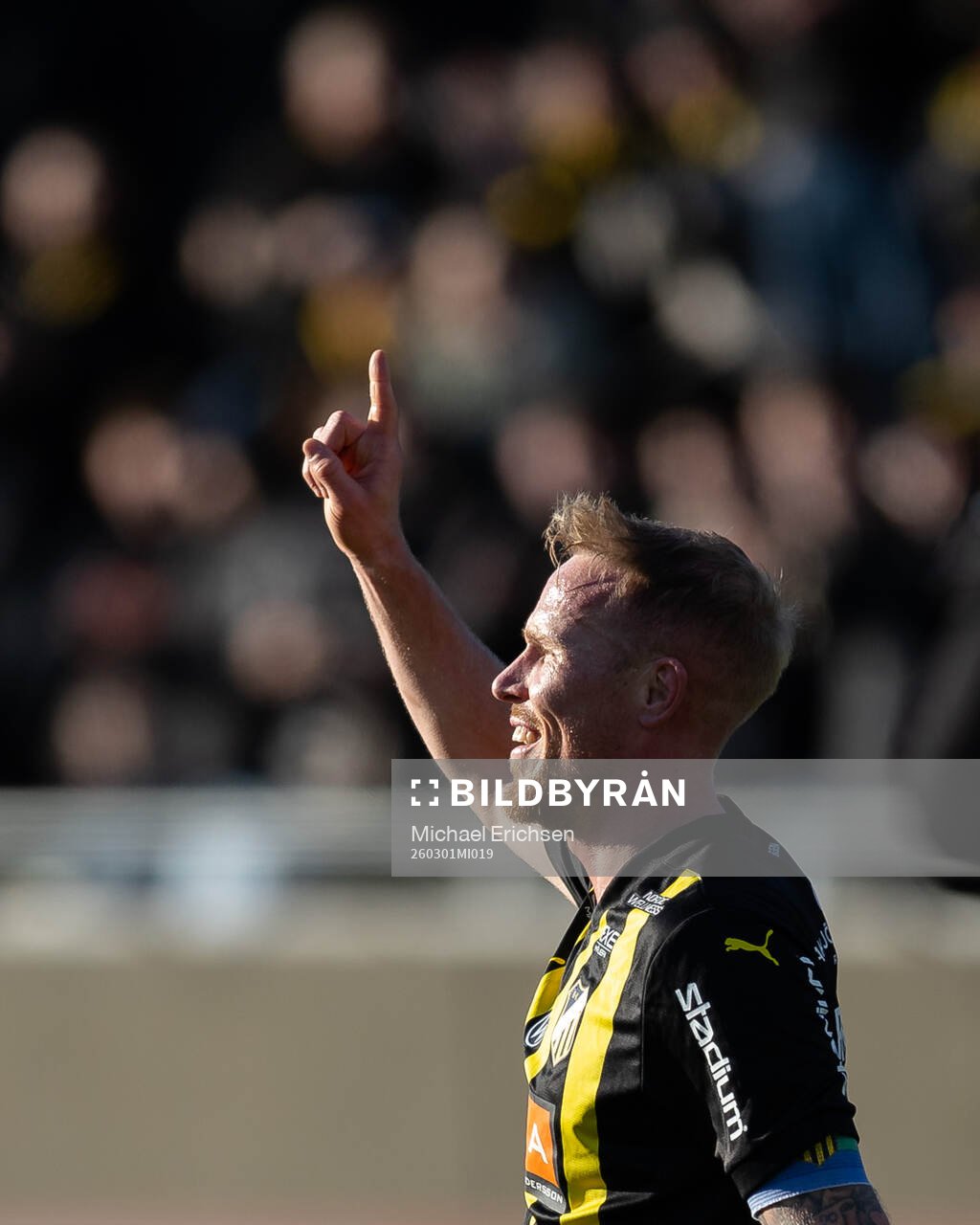 Häckens Mikkel Rygaard Jensen jublar