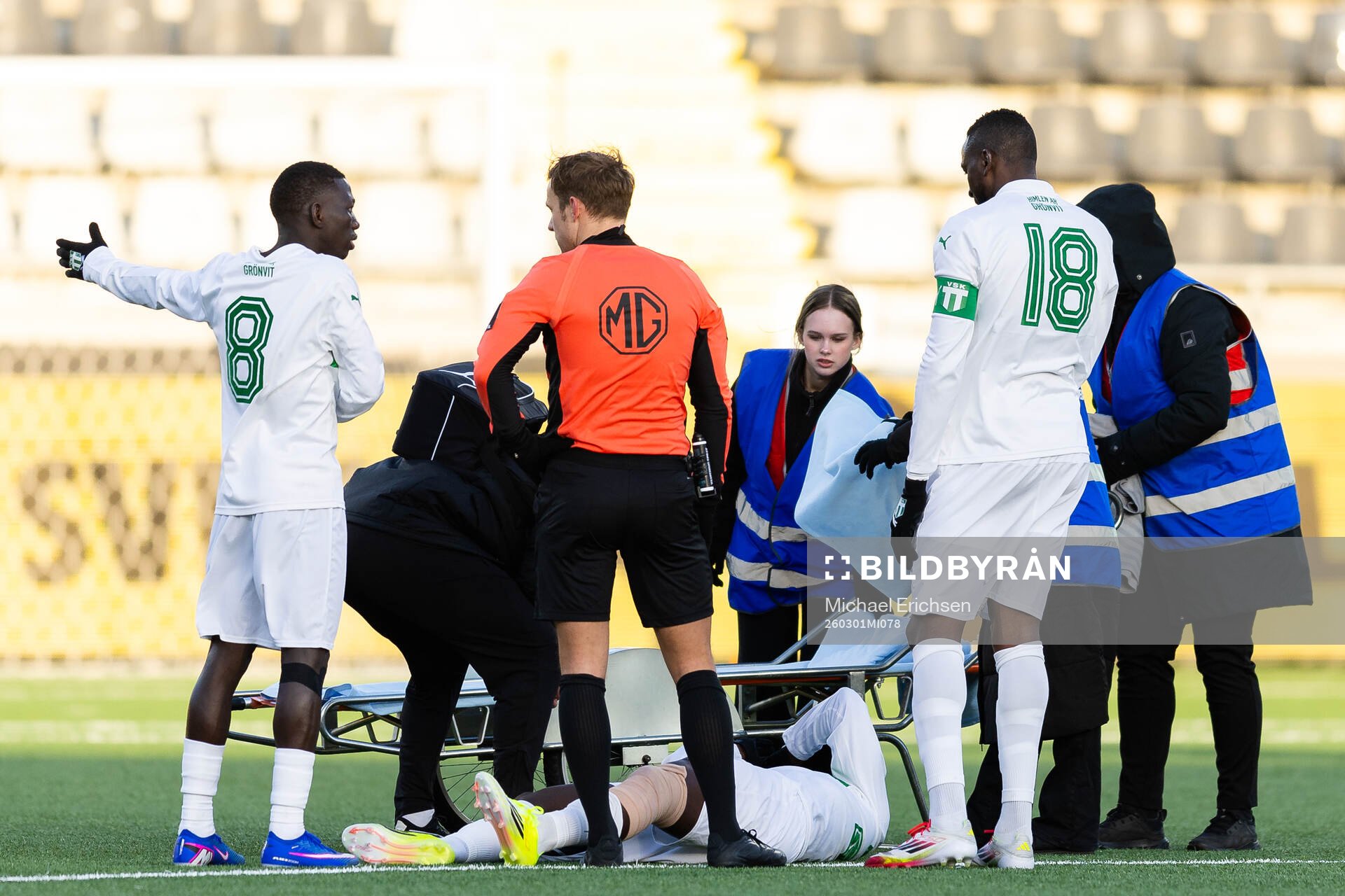 Västerås Moussa Diallo skadar sig