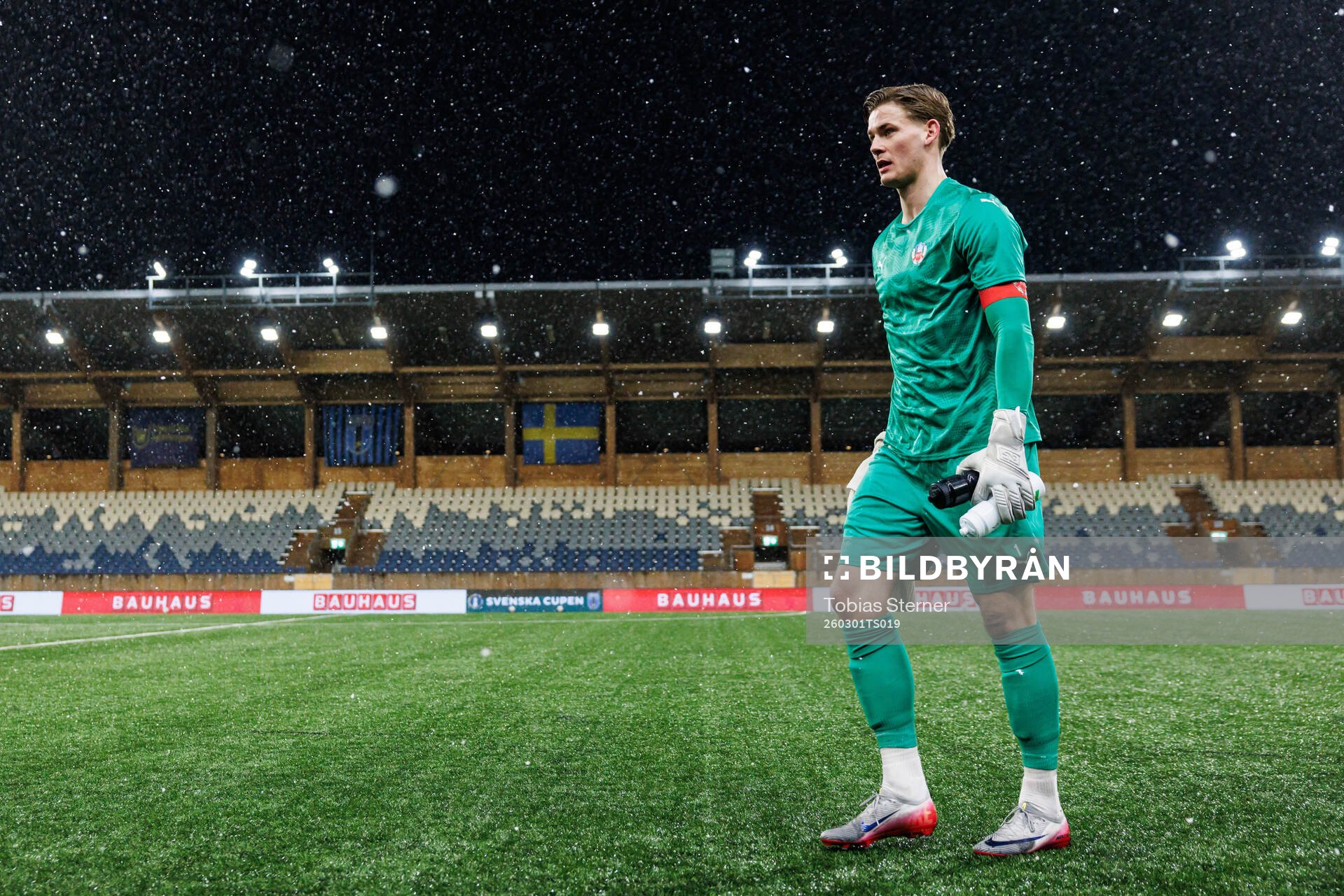 Helsingborgs målvakt Johan Brattberg deppar