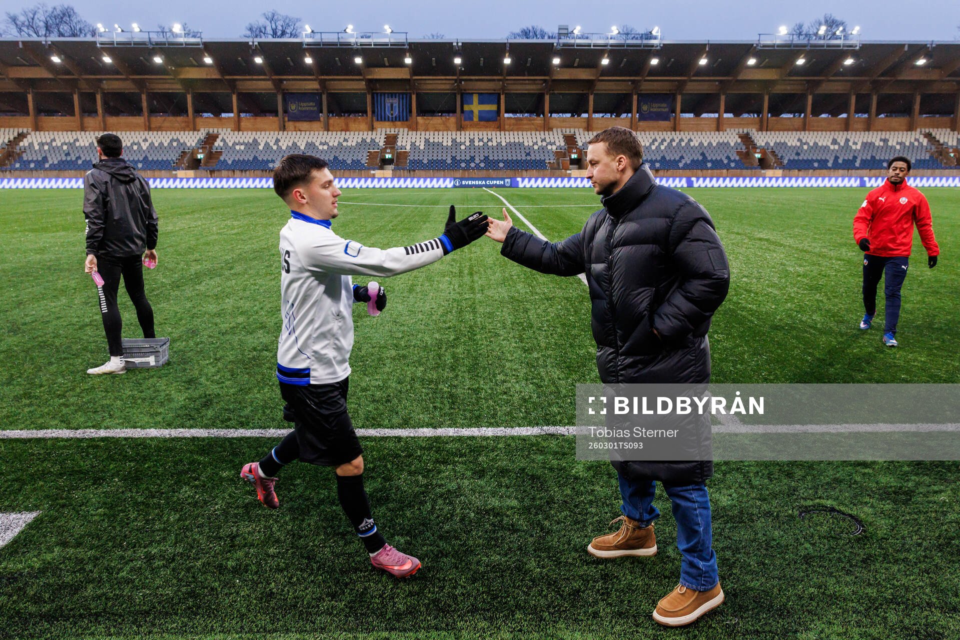 Sirius Isak Bjerkebo och Jonathan Ederström, chef för
