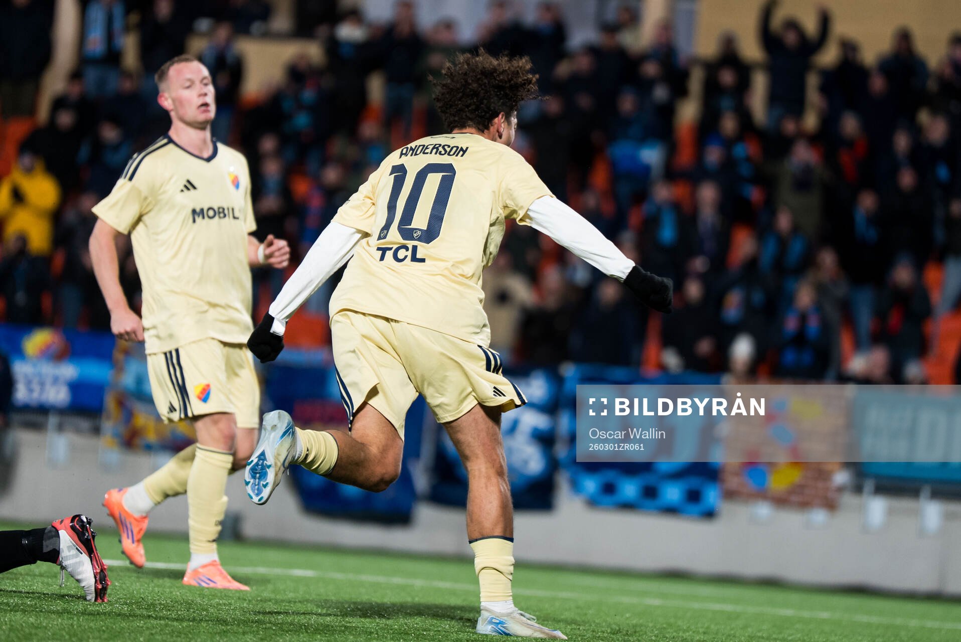 Djurgårdens Mikael Anderson jublar