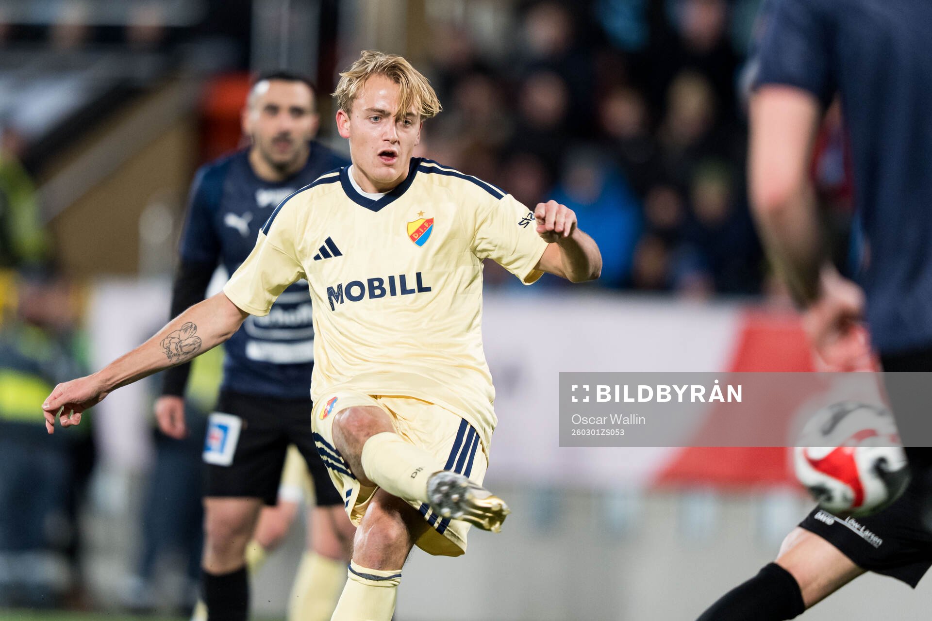 Djurgårdens Oskar Fallenius gör 0-5 målet