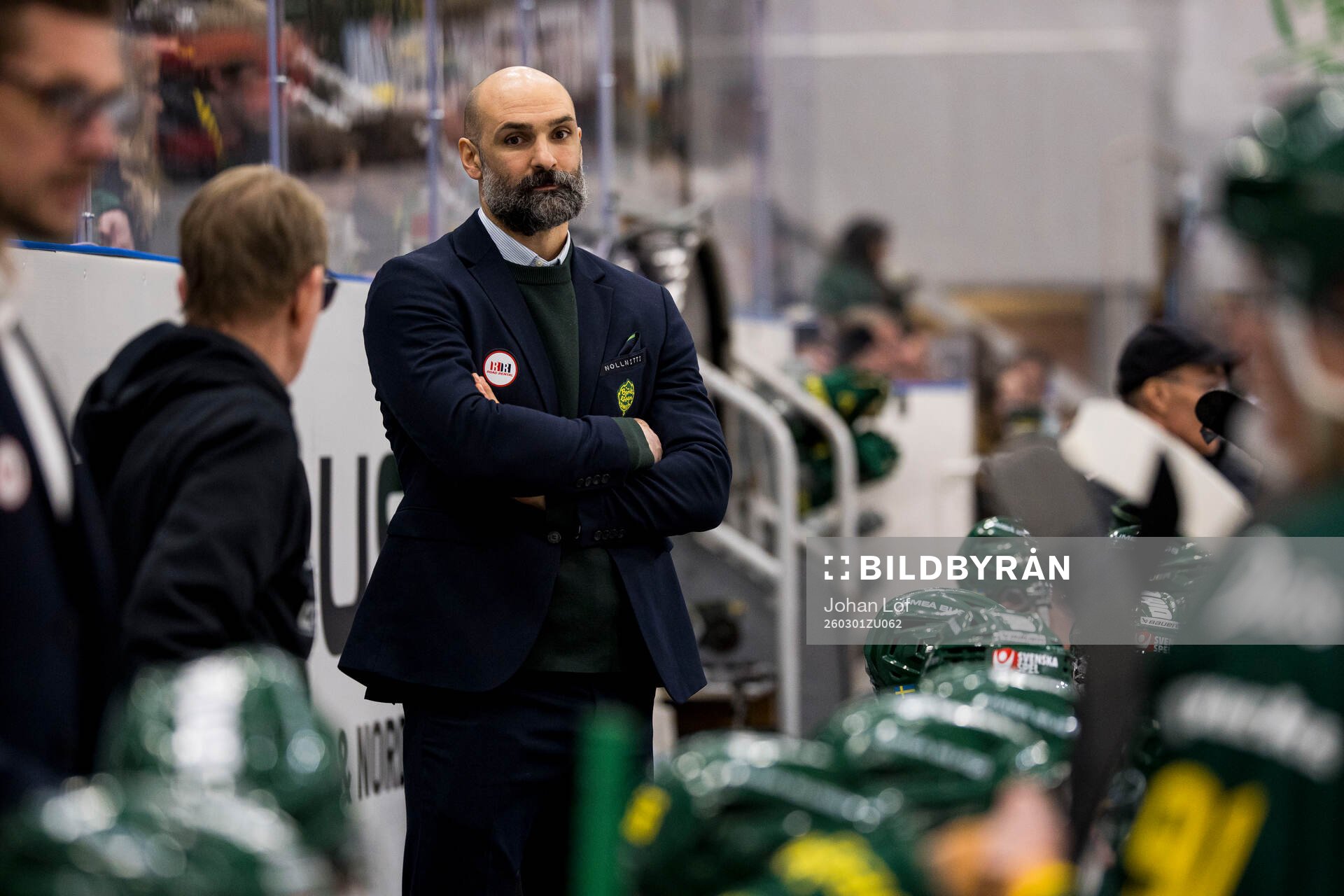 Björklövens assisterande tränare Daniel Rahimi