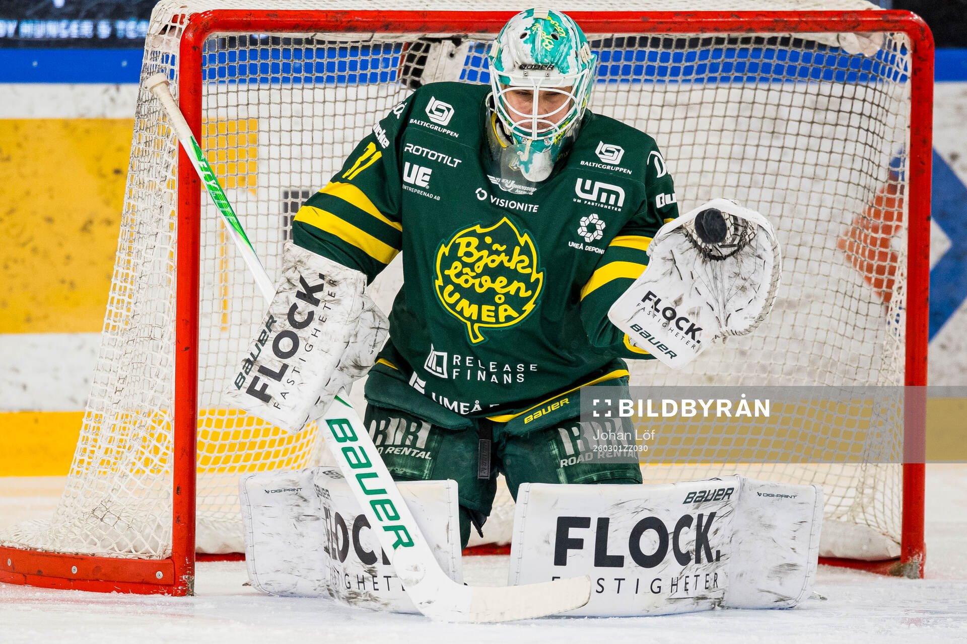 Björklövens målvakt Olle Eriksson Ek