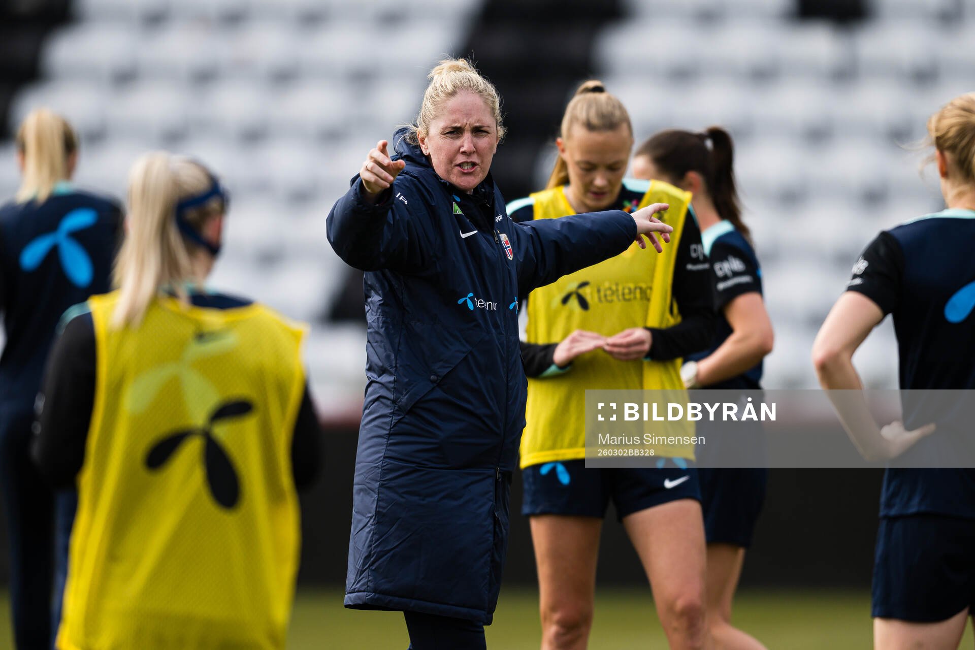 Head coach Gemma Grainger of the Norwegian women’s