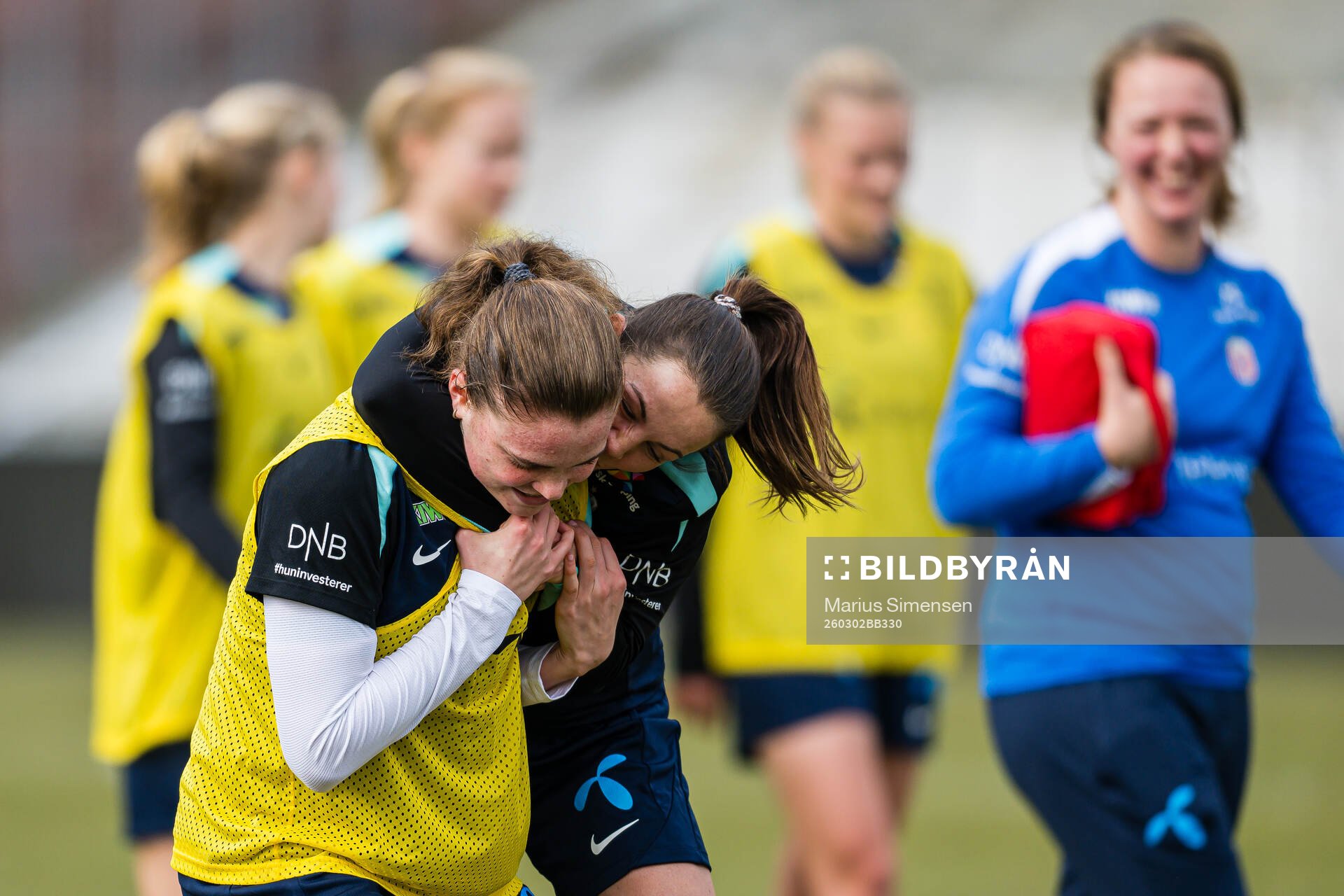 Signe Gaupset and Tuva Hansen of the Norwegian women’s