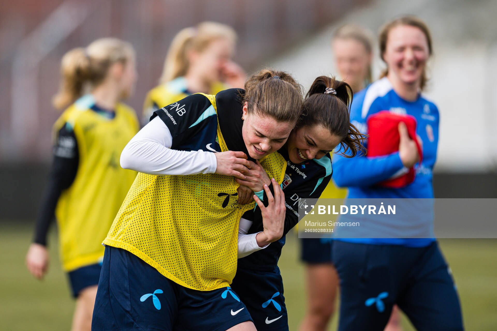 Signe Gaupset and Tuva Hansen of the Norwegian women’s