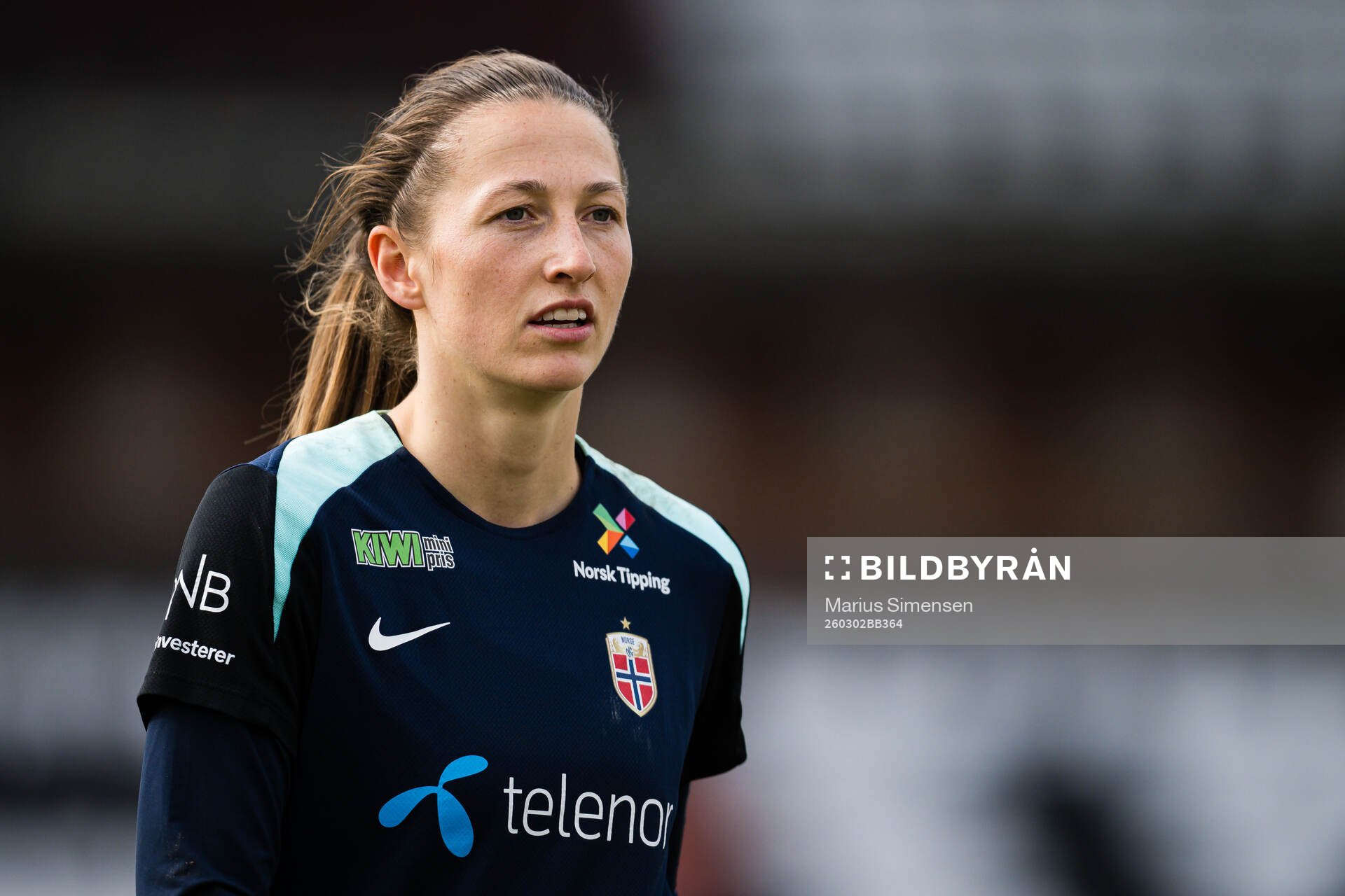 Cecilie Hauståker Fiskerstrand of the Norwegian women’s