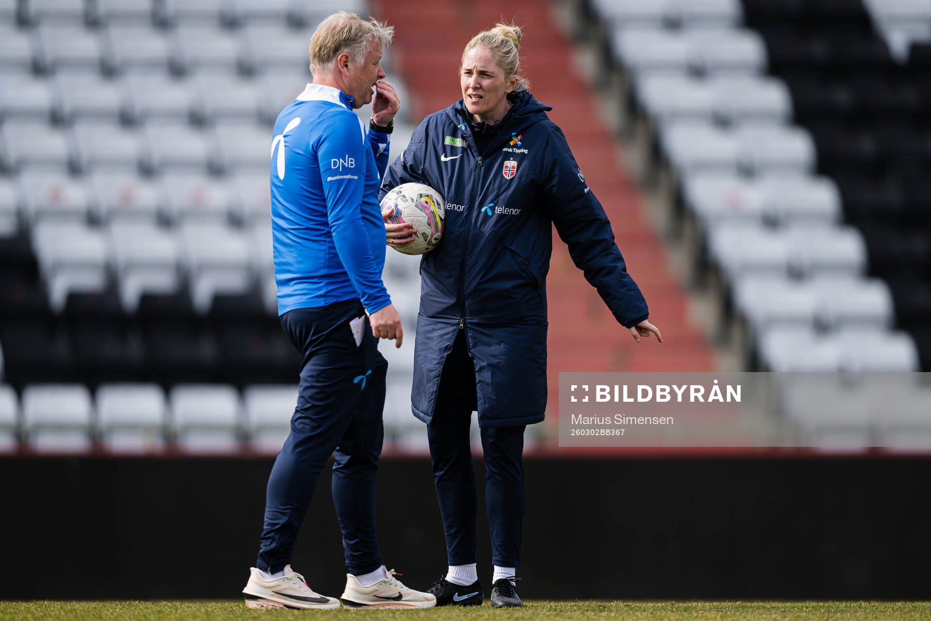 Assistant coach Kjetil Lone and head coach Gemma Grainger