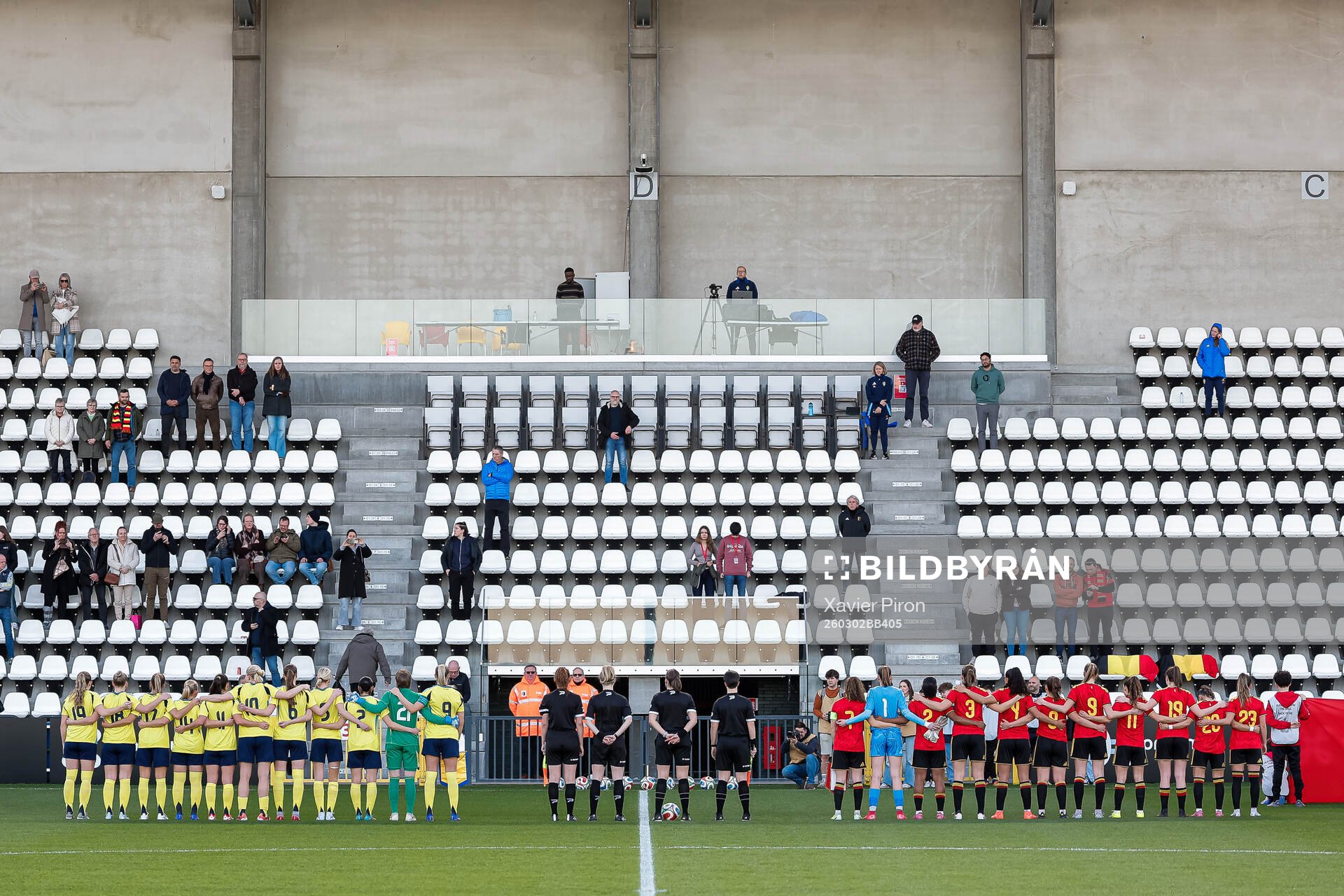 Players of Sweden and of Belgium