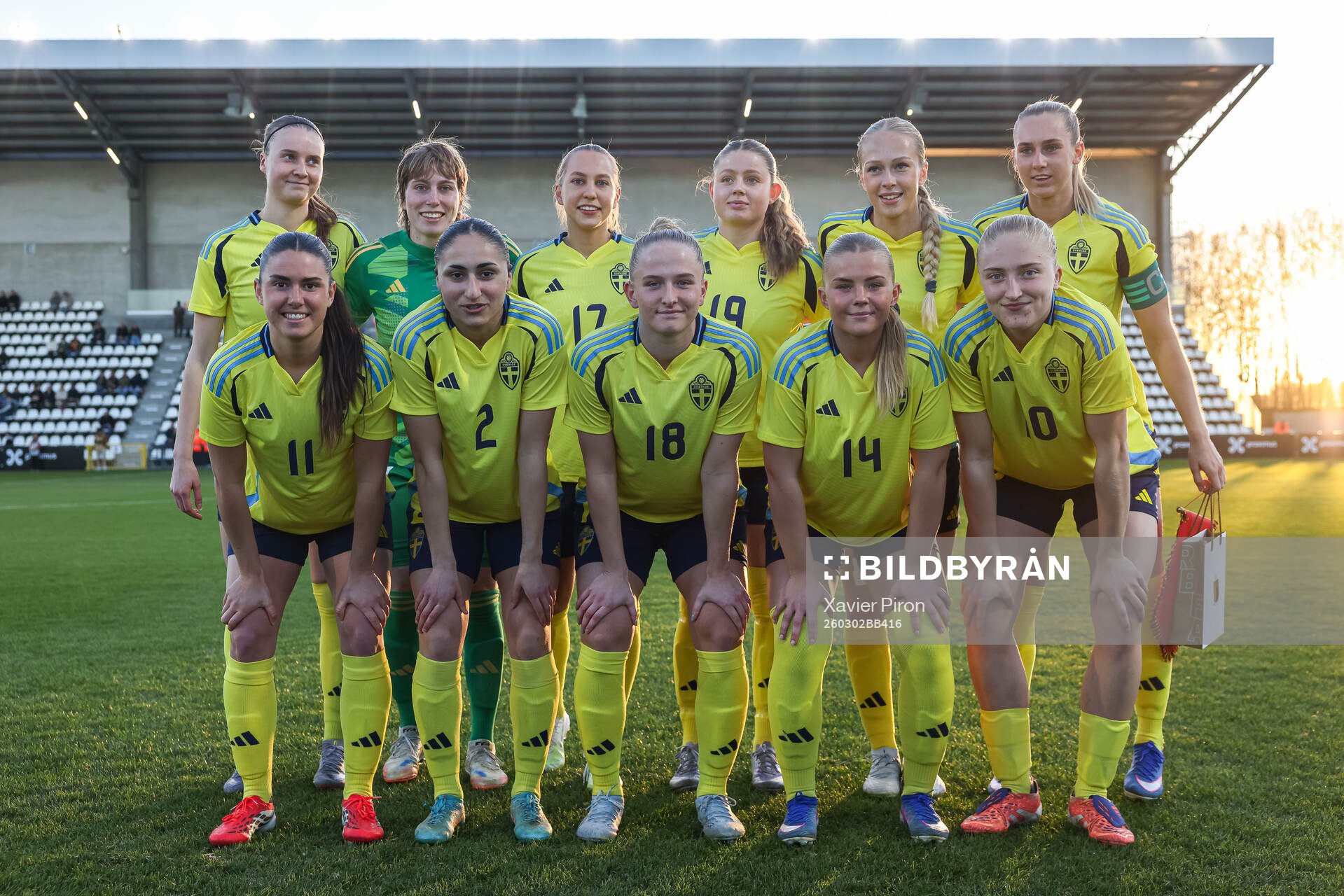 Starting eleven of Sweden