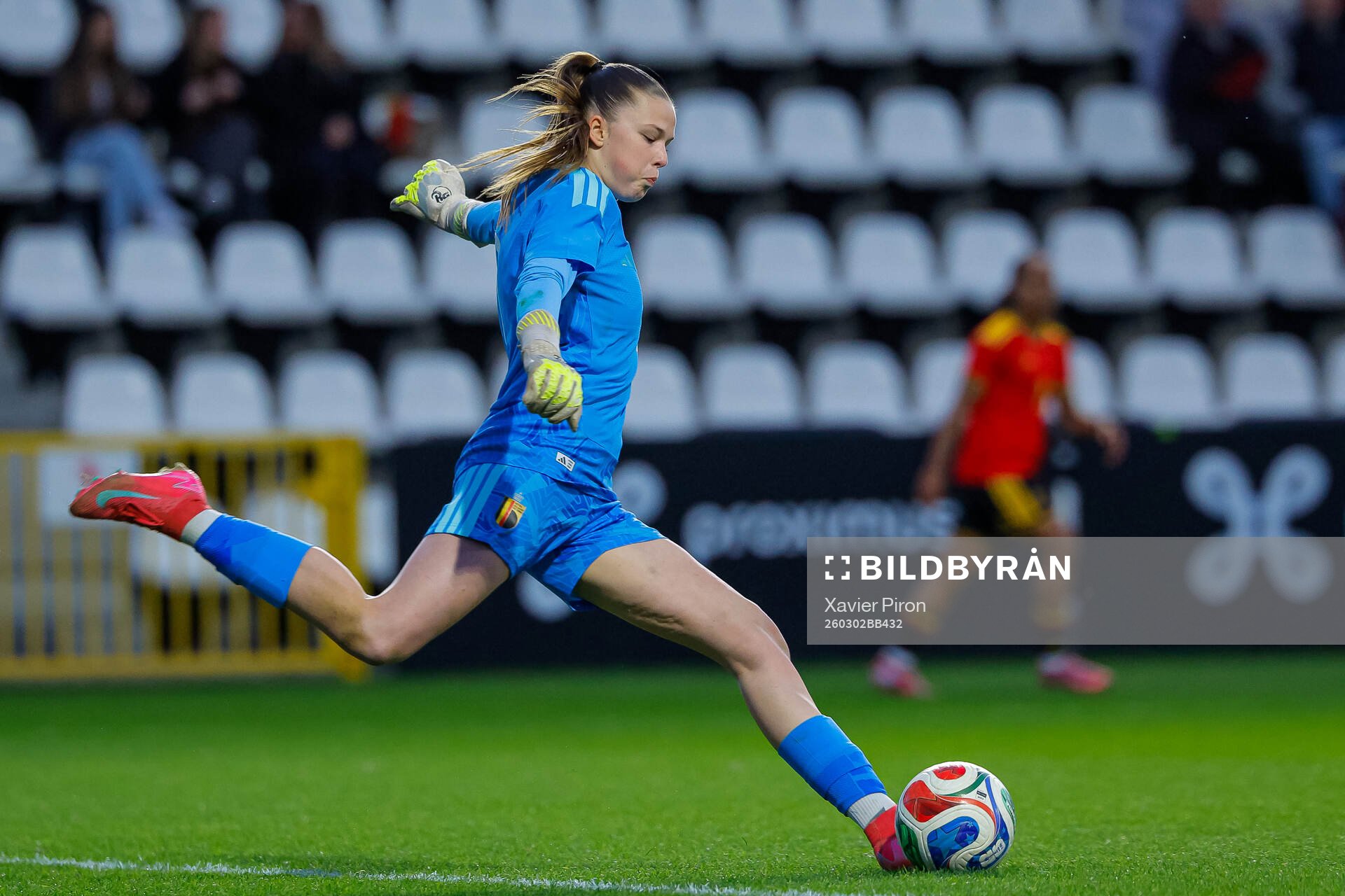 Goalkeeper Marie Elferink of Belgium of Belgium