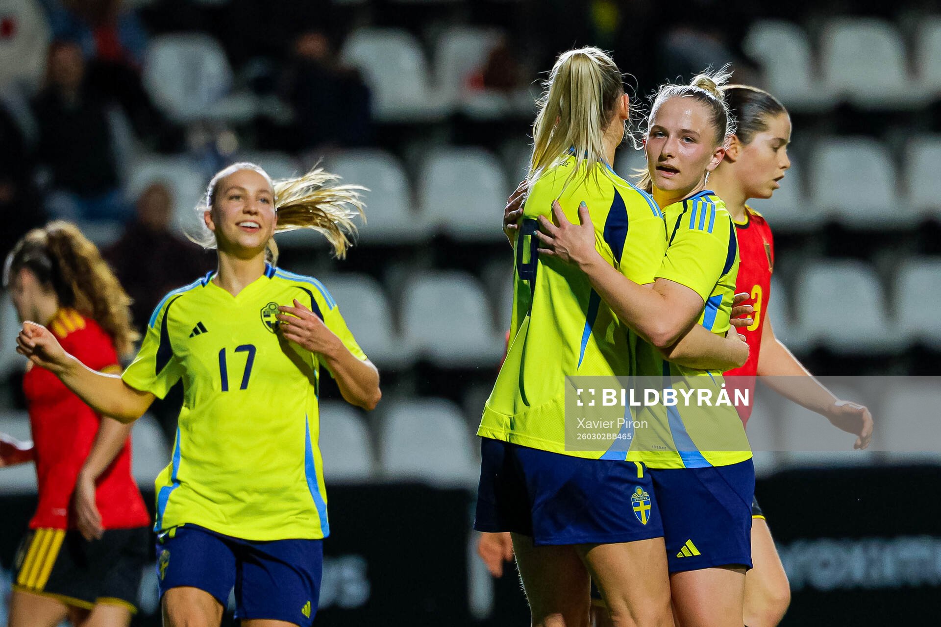 Ellen Wangerheim of Sweden celebrates