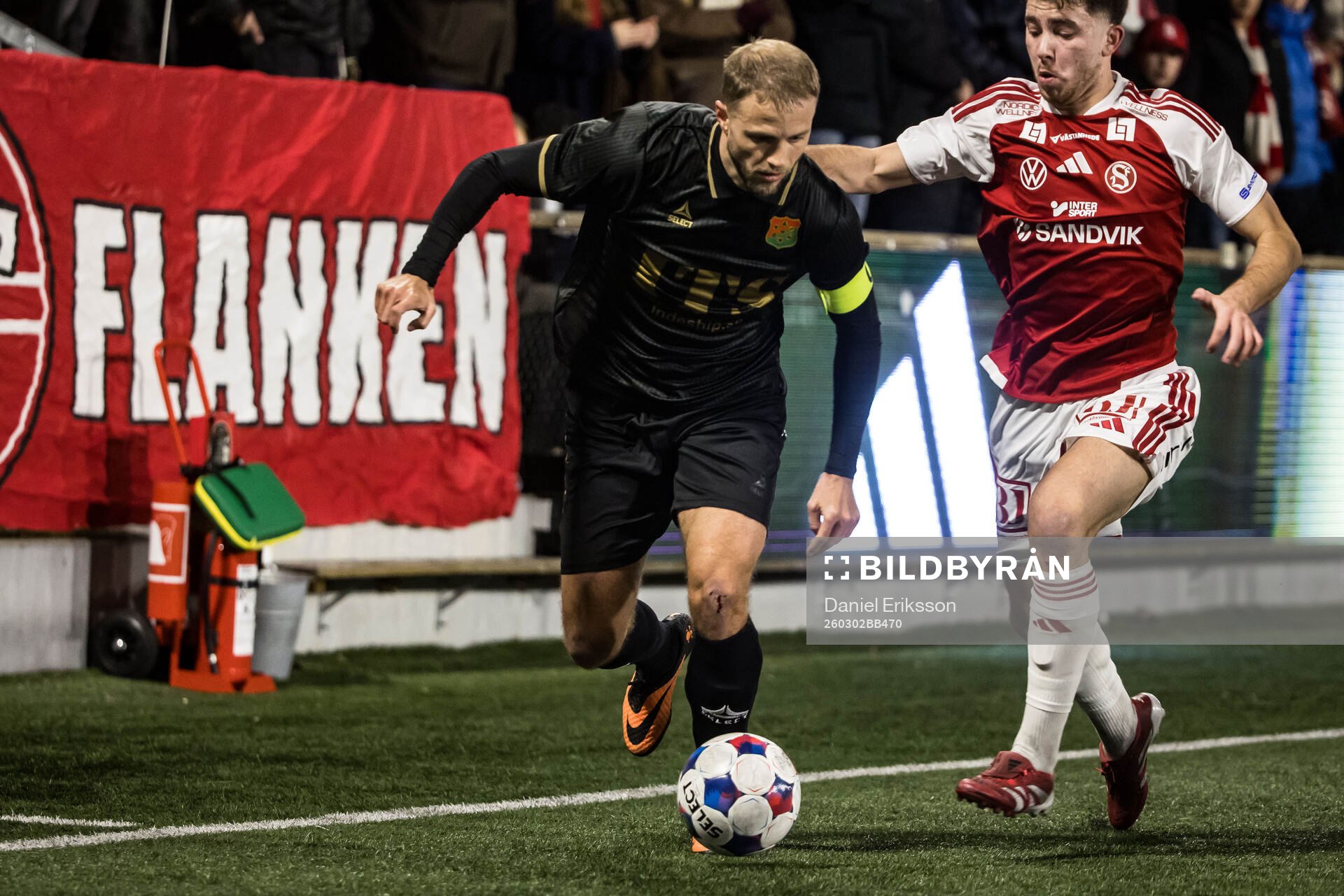 GAISs Gustav Lundgren och Sandvikens IFs Liam Vabö