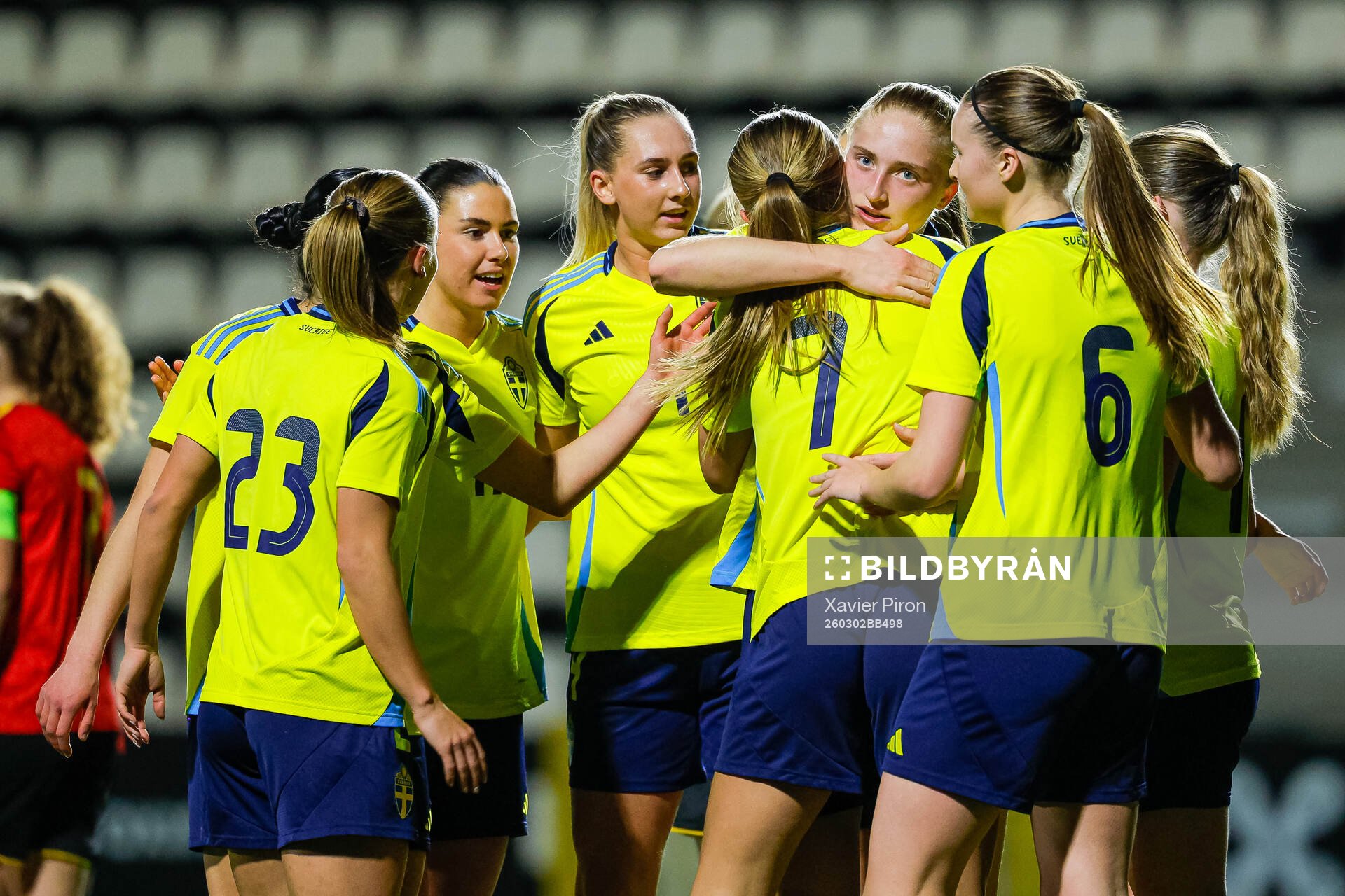 Wilma Leidhammar of Sweden celebrates