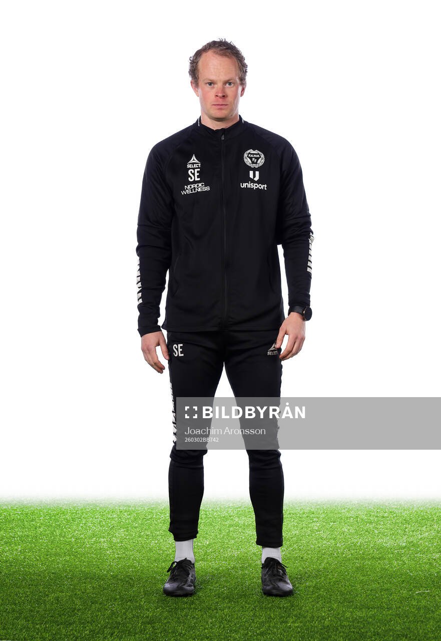 Kalmars fystränare Sebastian Eriksson