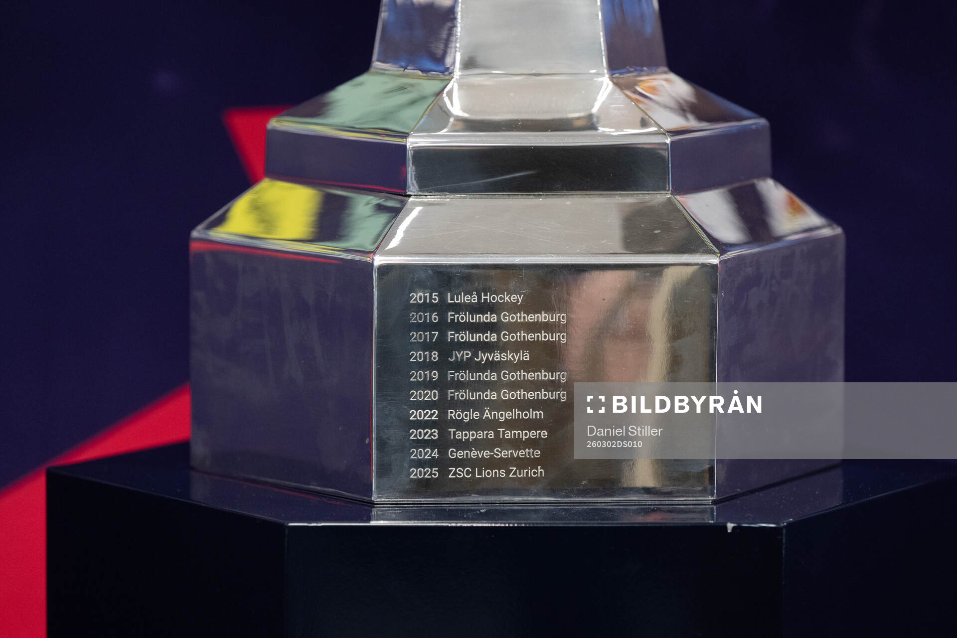 The previous winners of the CHL-trophy