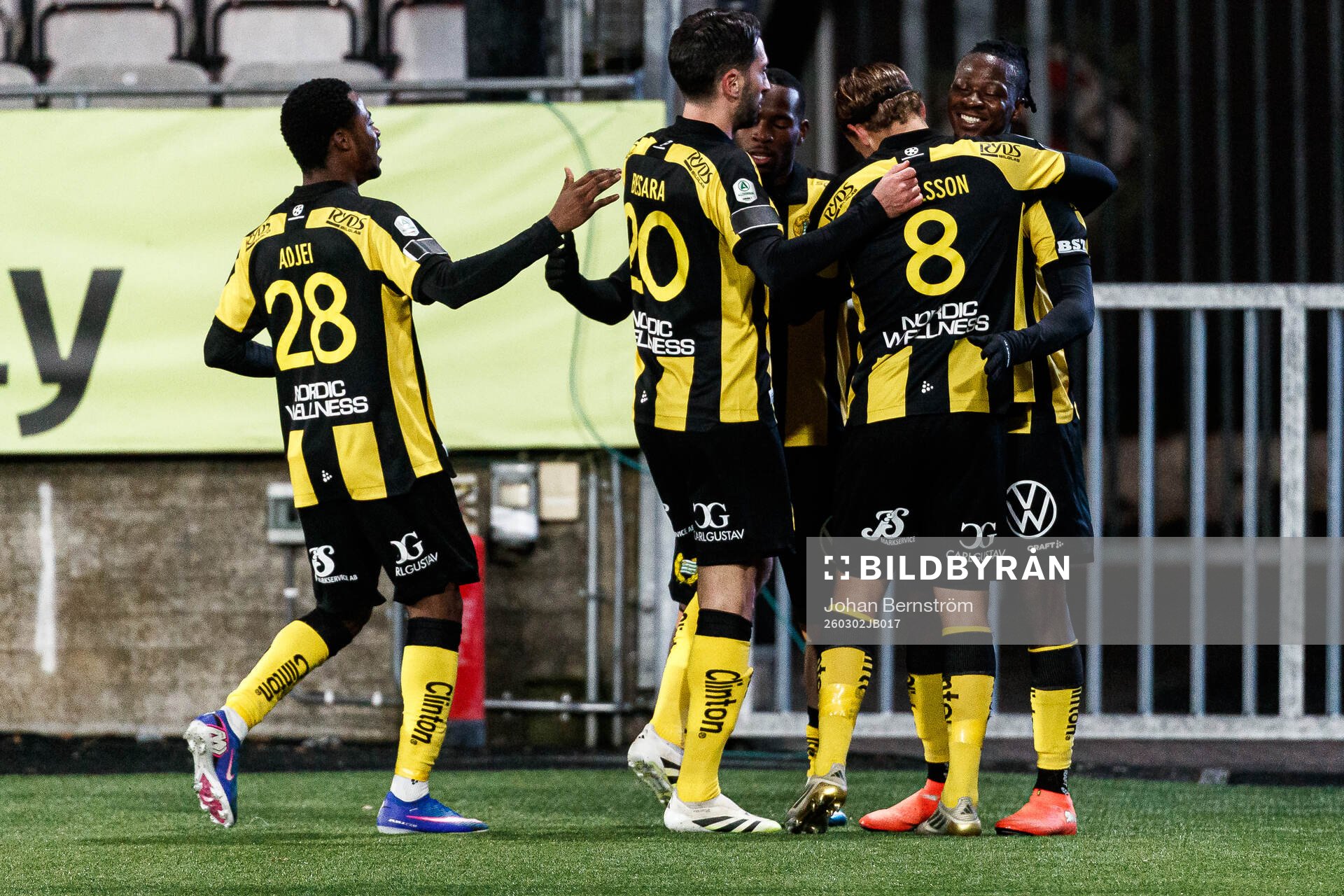 Hammarbys Moise Elohim Victoire Kabore jublar