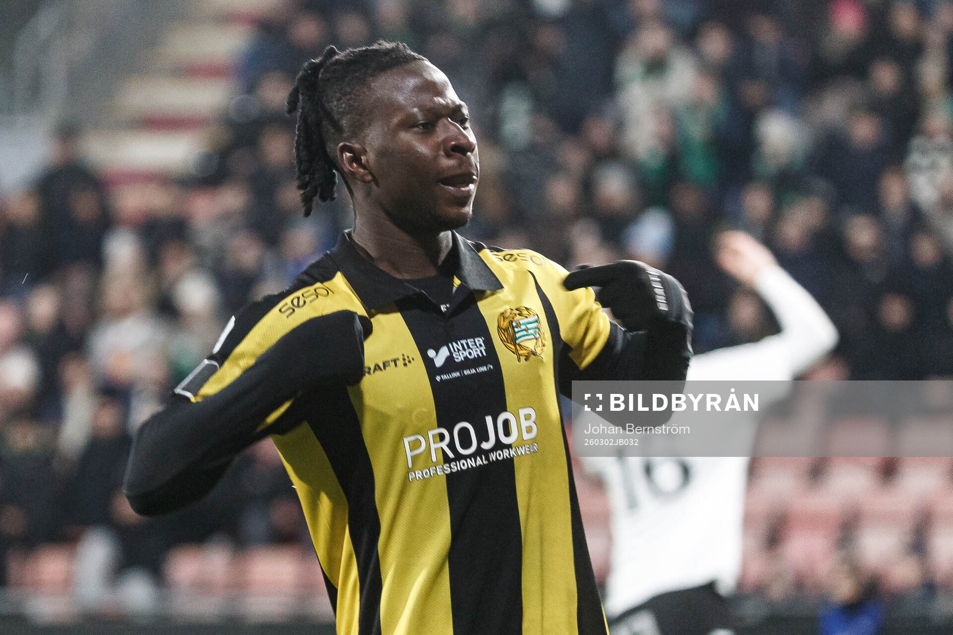 Hammarbys Moise Elohim Victoire Kabore jublar