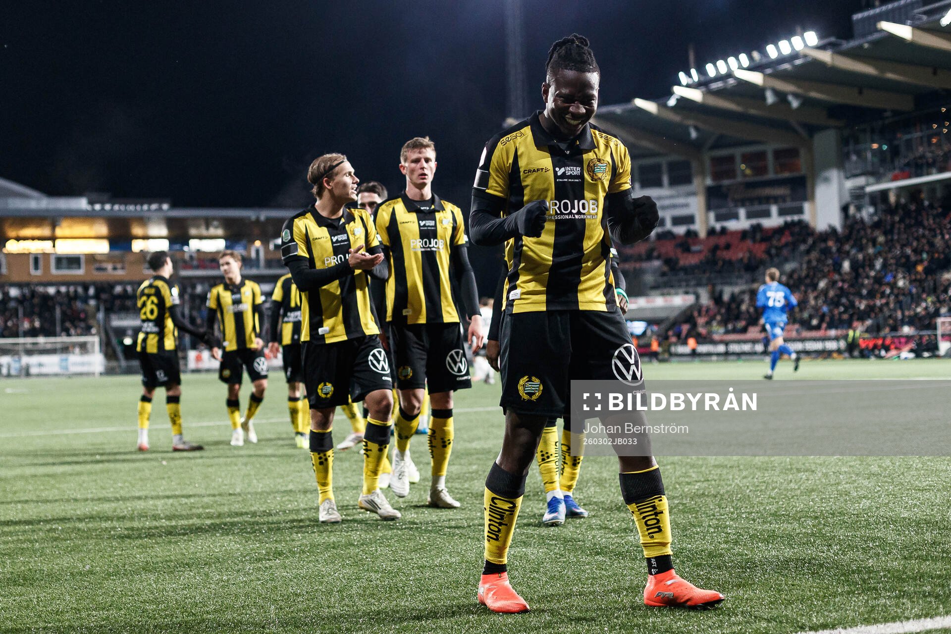 Hammarbys Moise Elohim Victoire Kabore jublar