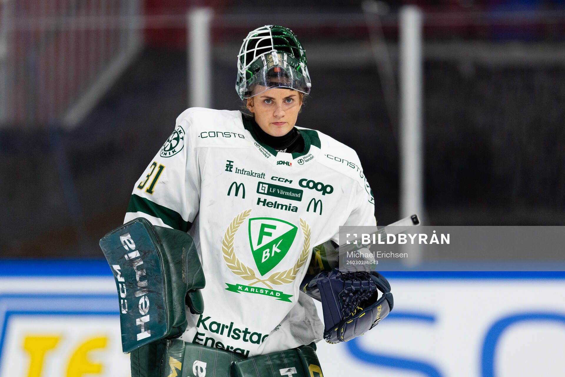 Färjestads målvakt Ida Boman