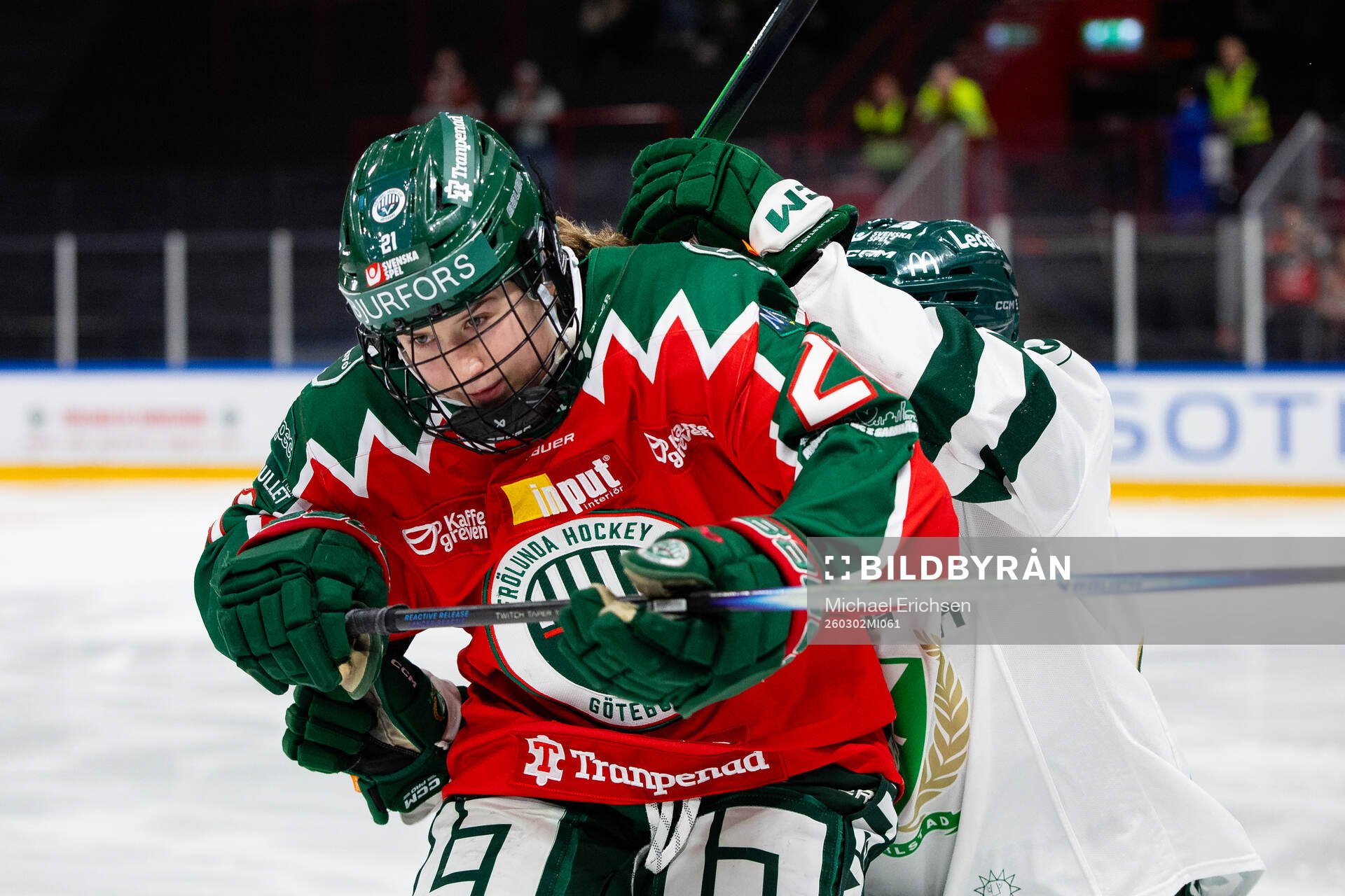 Frölundas Jenna Goodwin och Färjestads Annie Silén