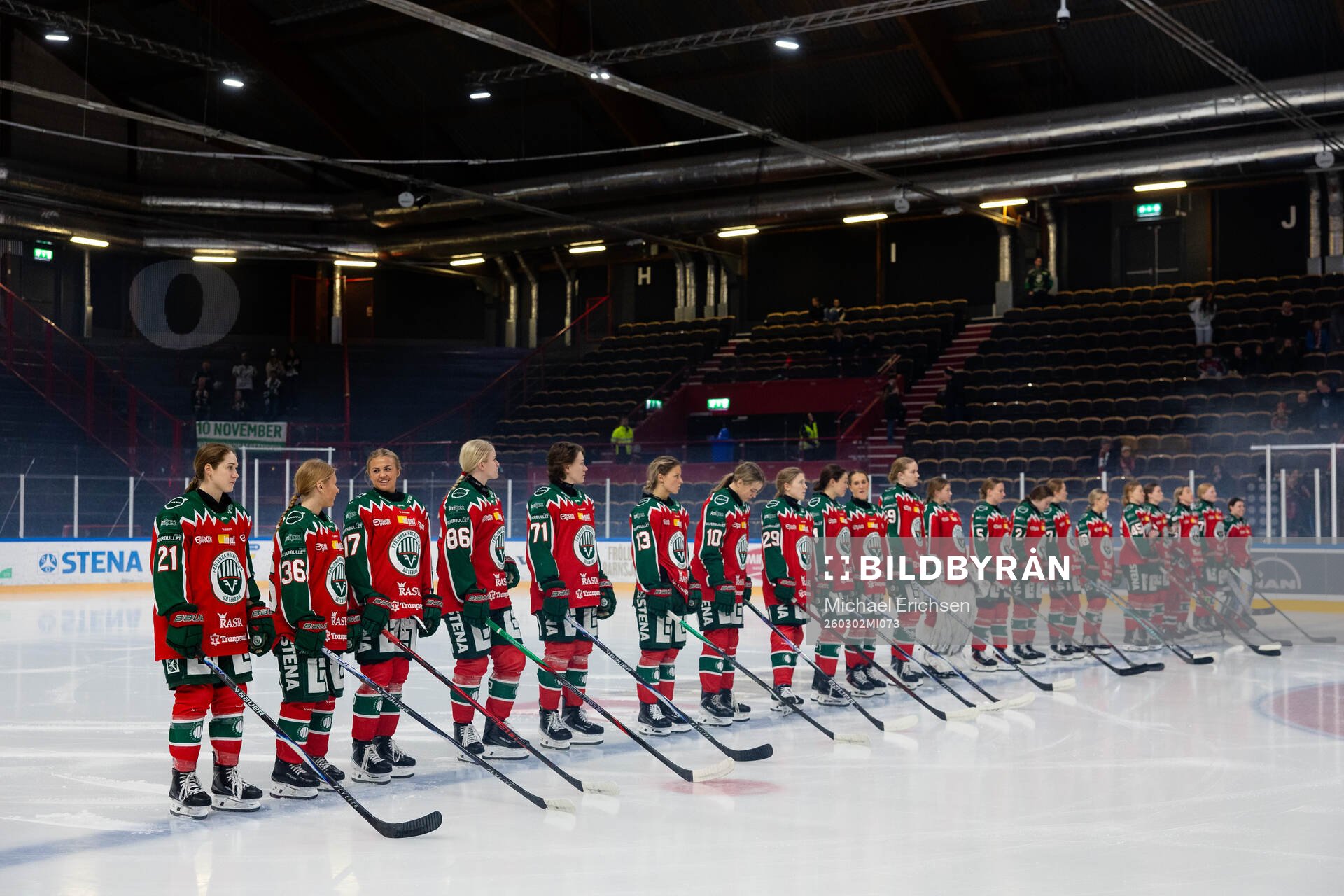 Frölunda på line up